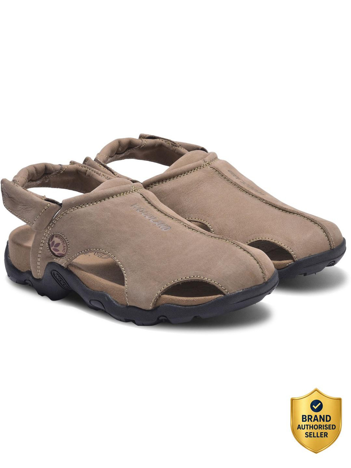WOODLAND Men Khaki Sandals