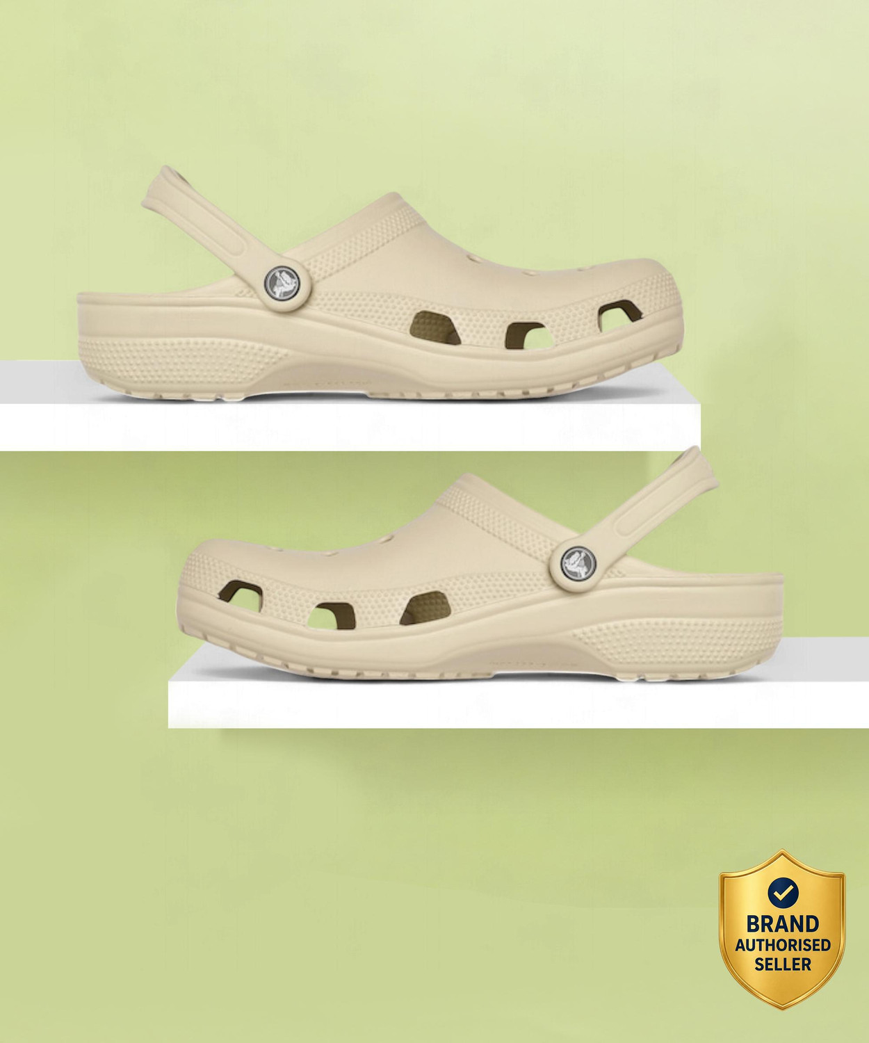 CROCS Men Beige Clogs
