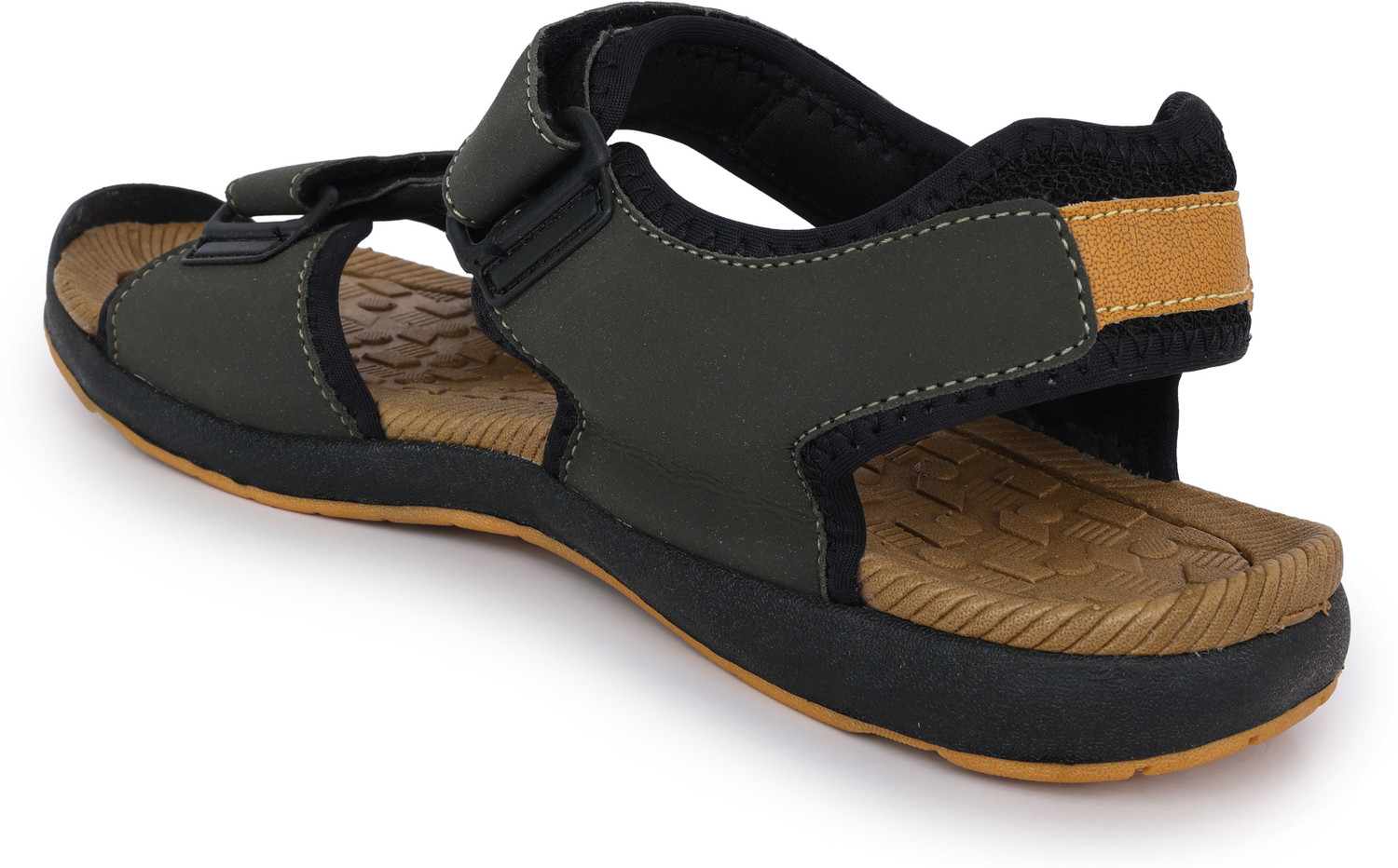 Image of Action Plus Men ONTM-01 Sports Sandal (Beige, Olive , 7)