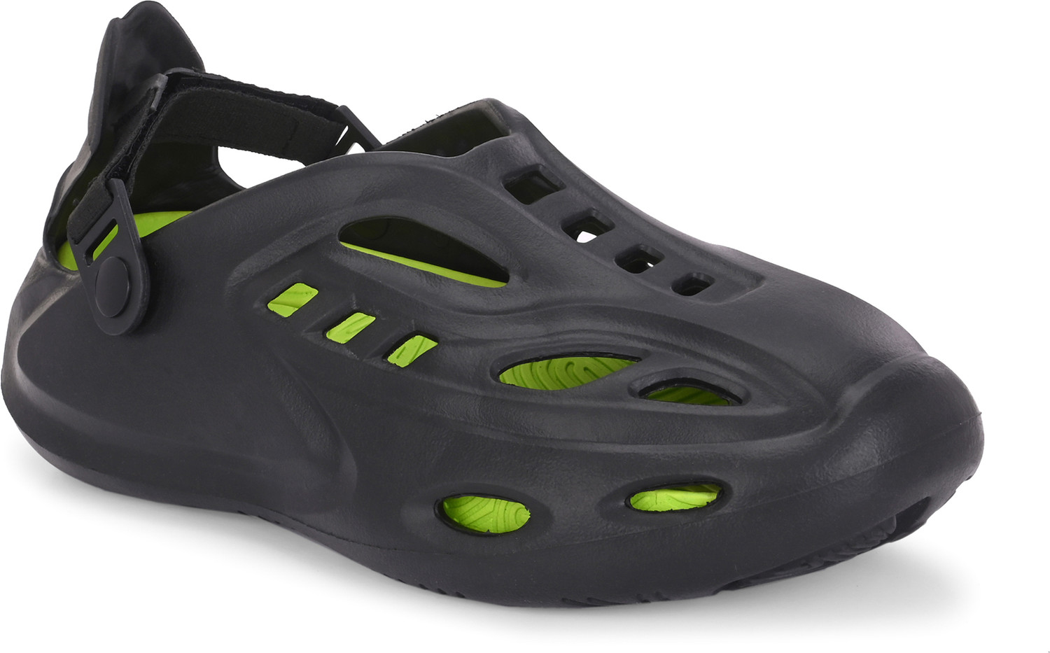Image of HRX by Hrithik Roshan Men Clogs Sandal (Black , 6)