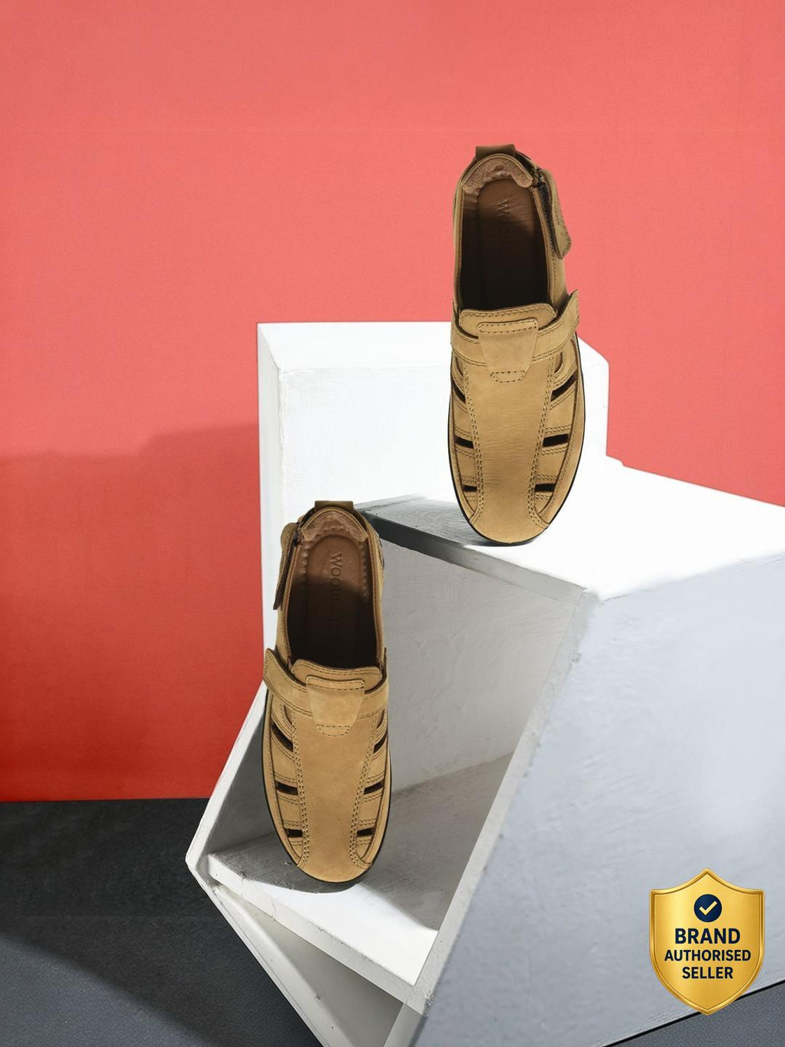 WOODLAND Men Camel Sandals