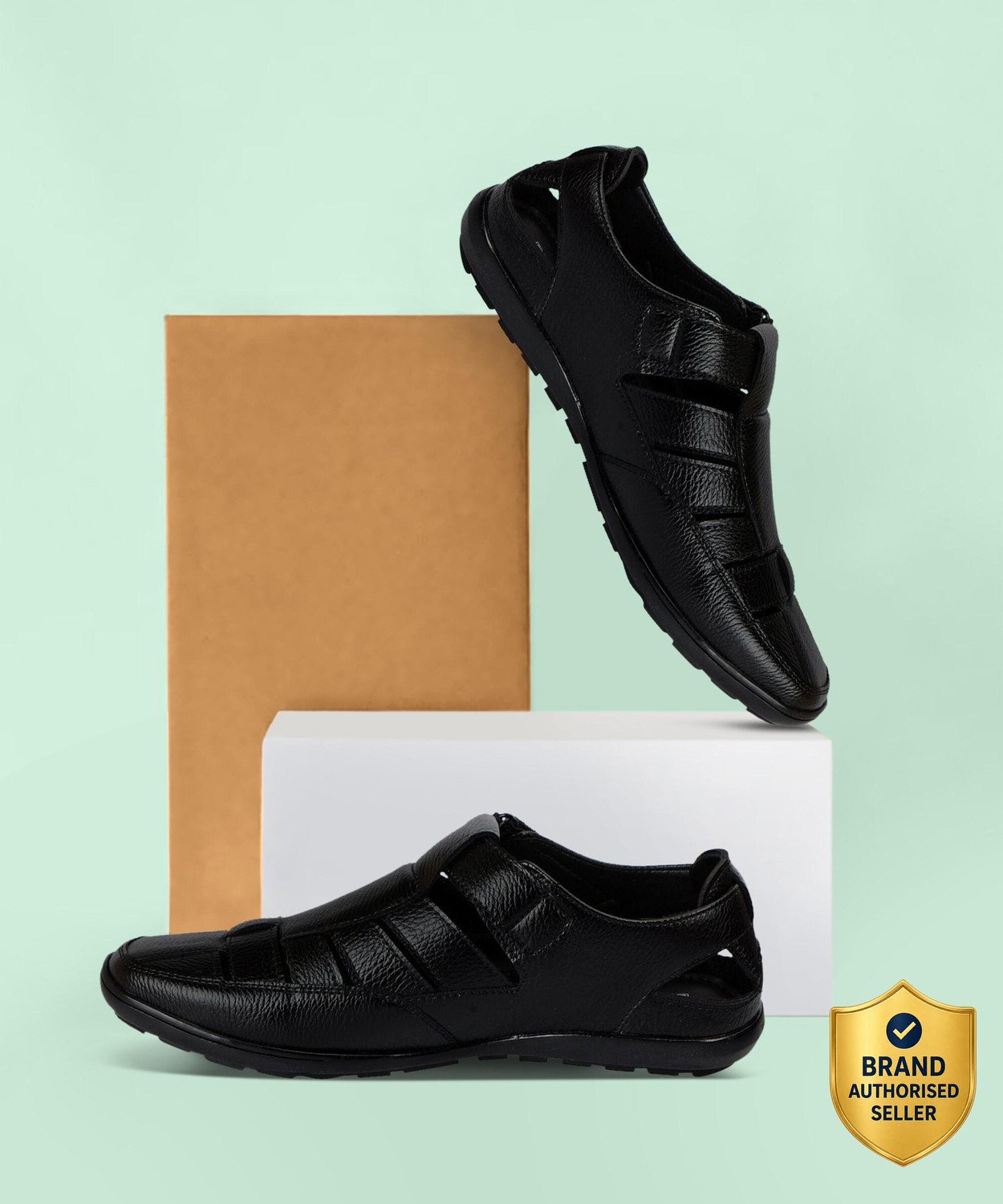 Men Black Sandal