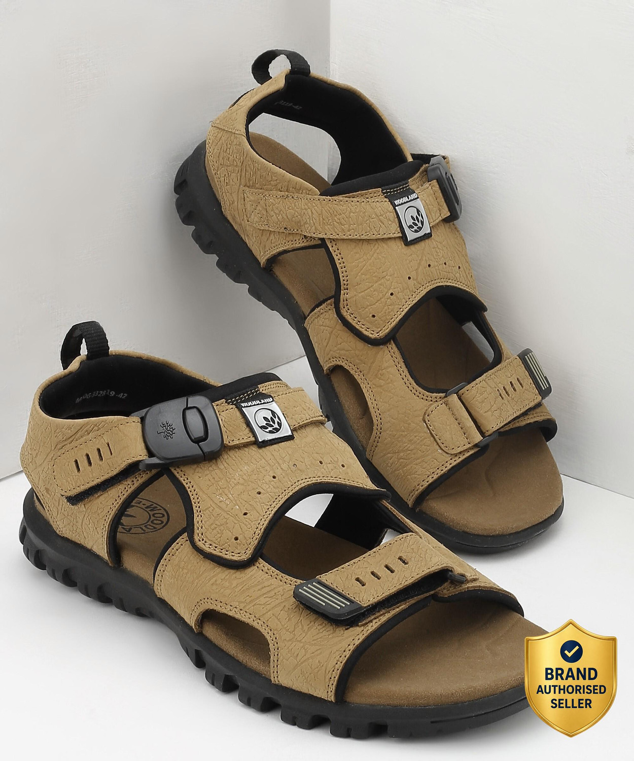 Woodland Men Tan Sports Sandals 