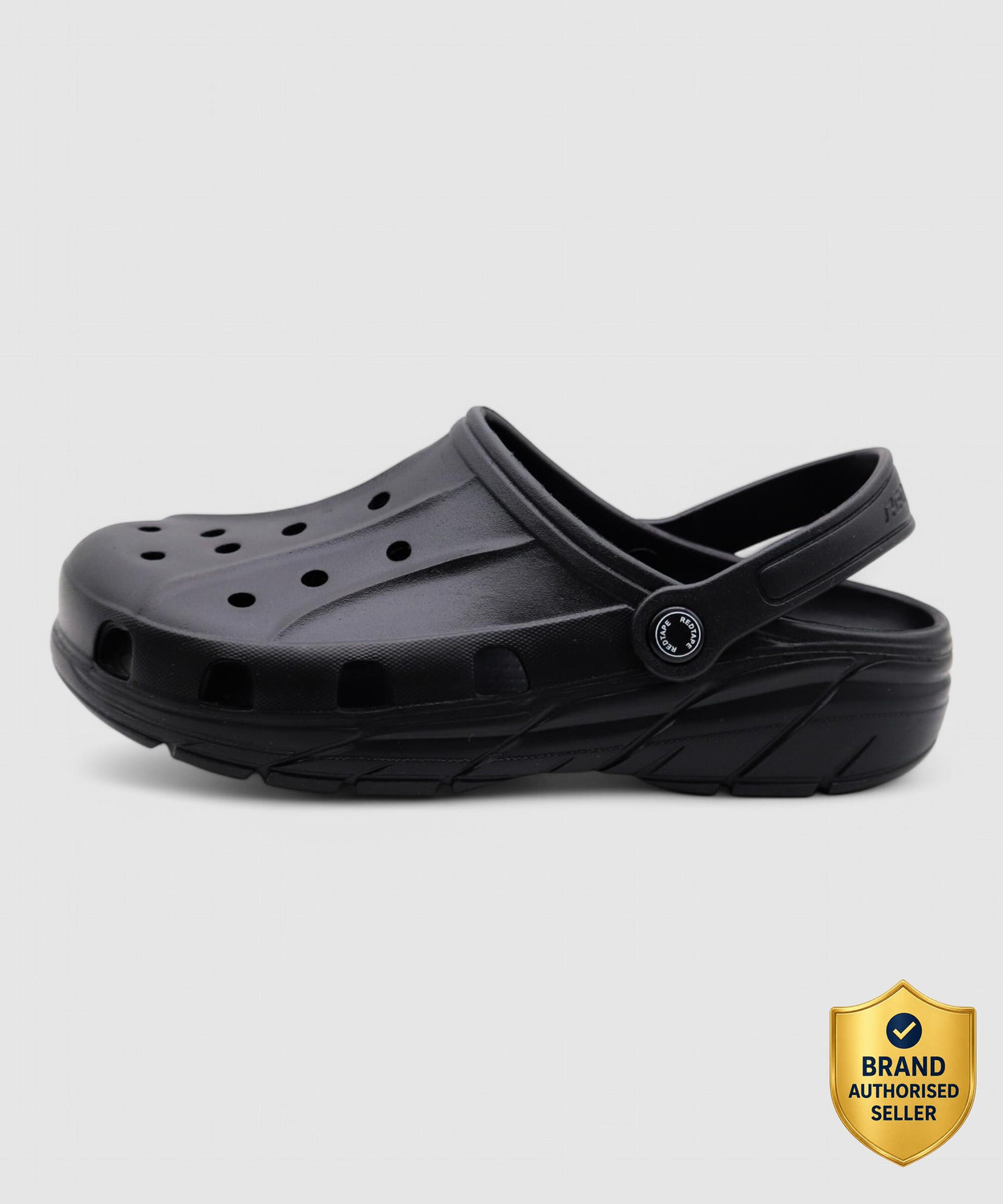 RED TAPE Men Black Clogs