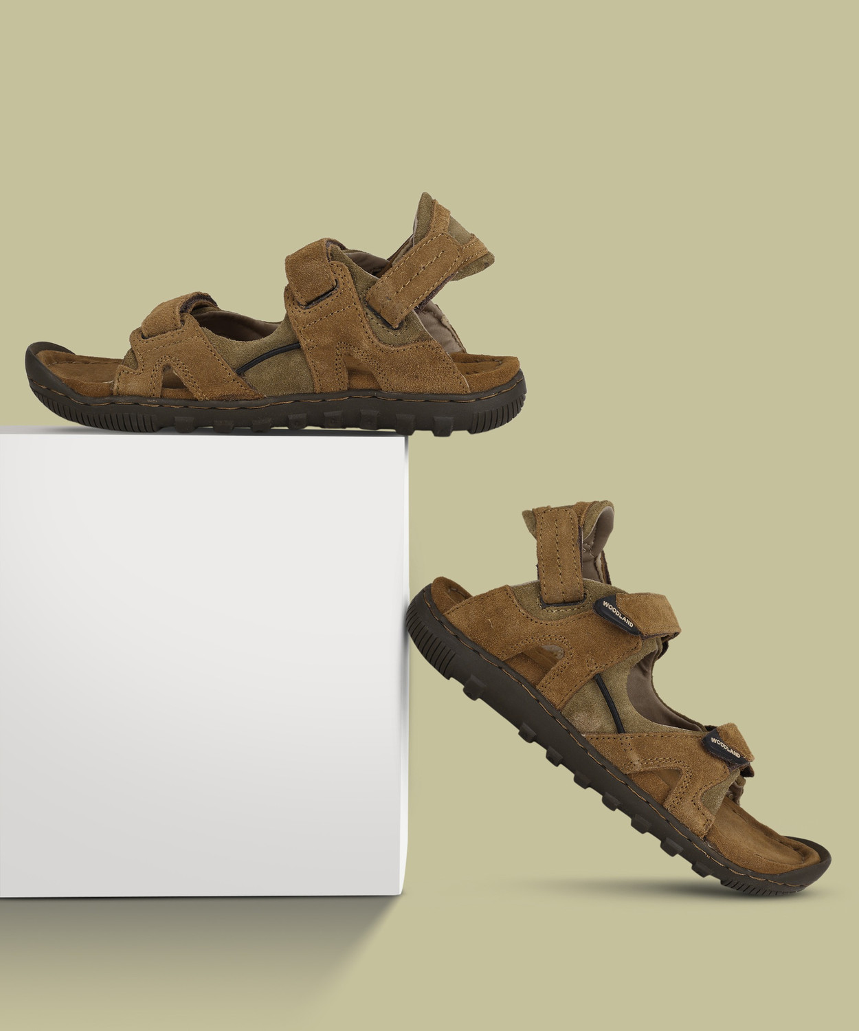 WOODLAND Men Camel Sandals Price History