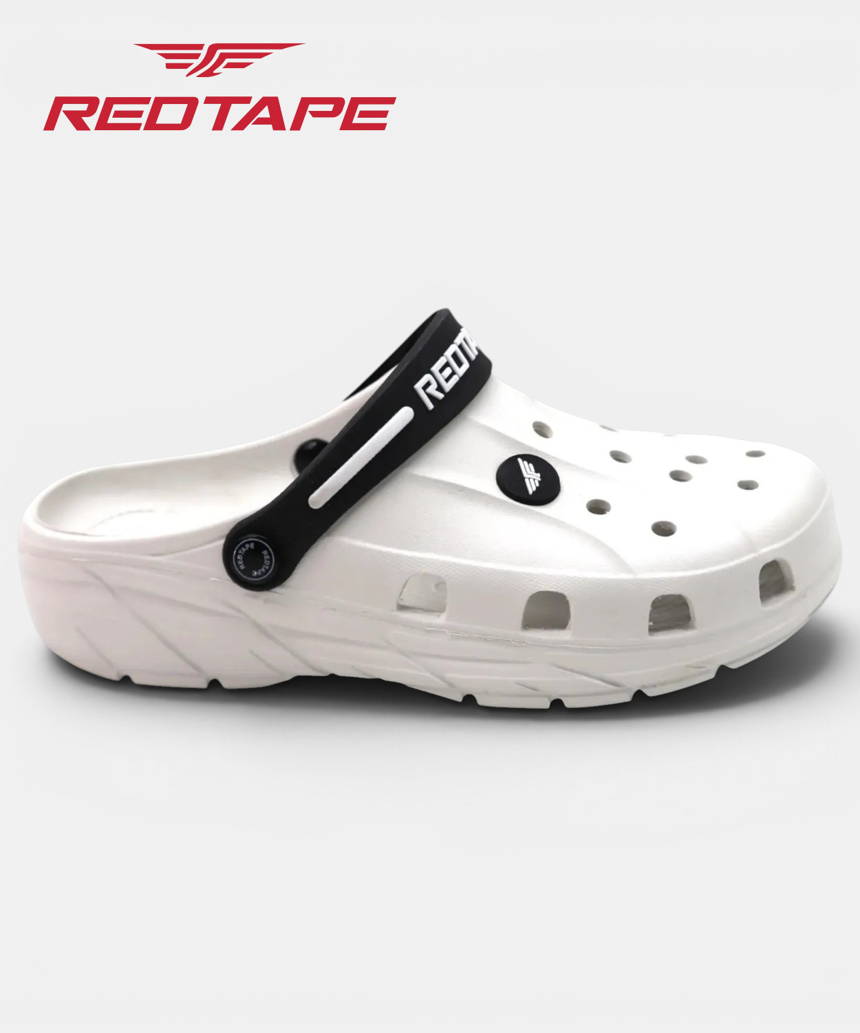RED TAPE Men Off White Clogs