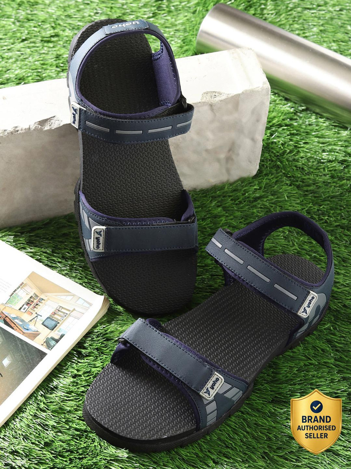 Image of WOODLAND Men Sandal (Black , 9)