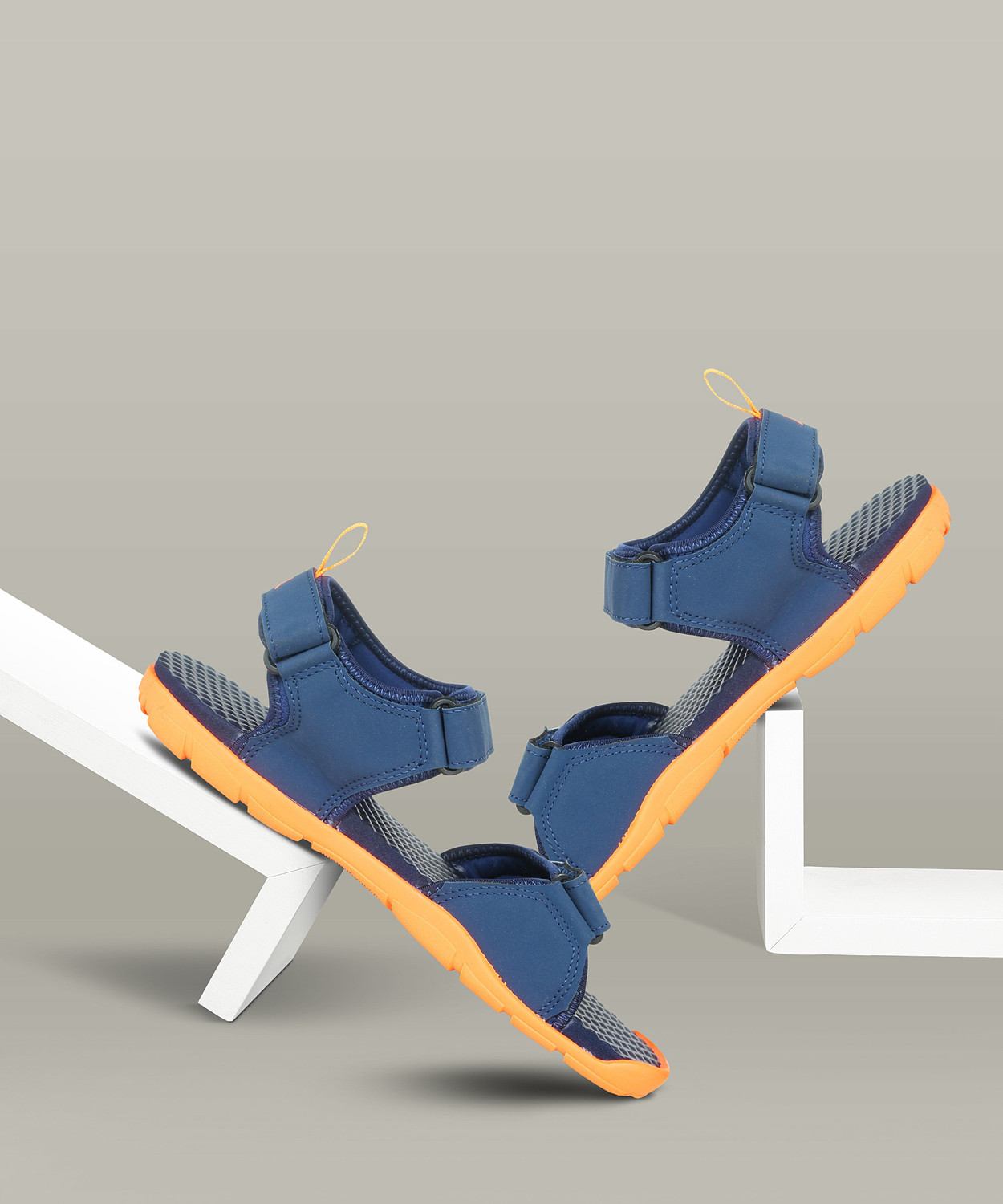 Sparx SS 497 Men Navy Orange Sports Sandals Price History