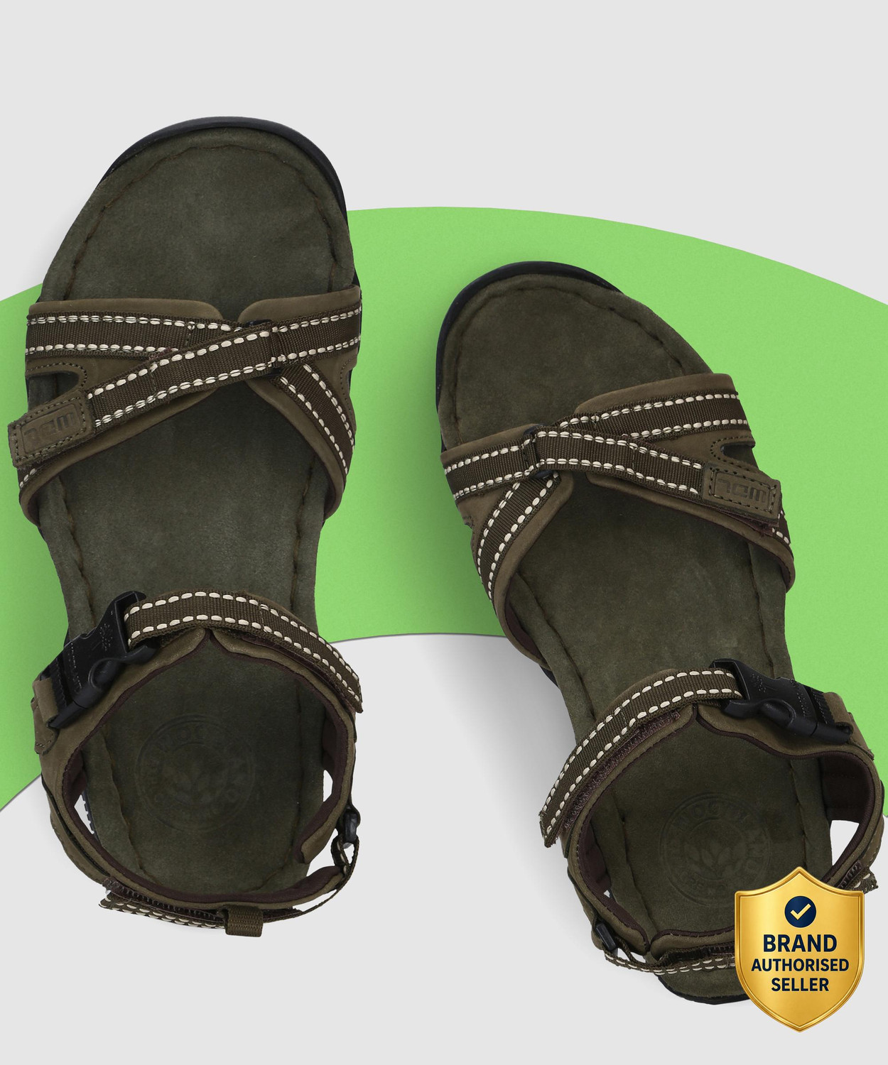 Men Olive Casual Sandal