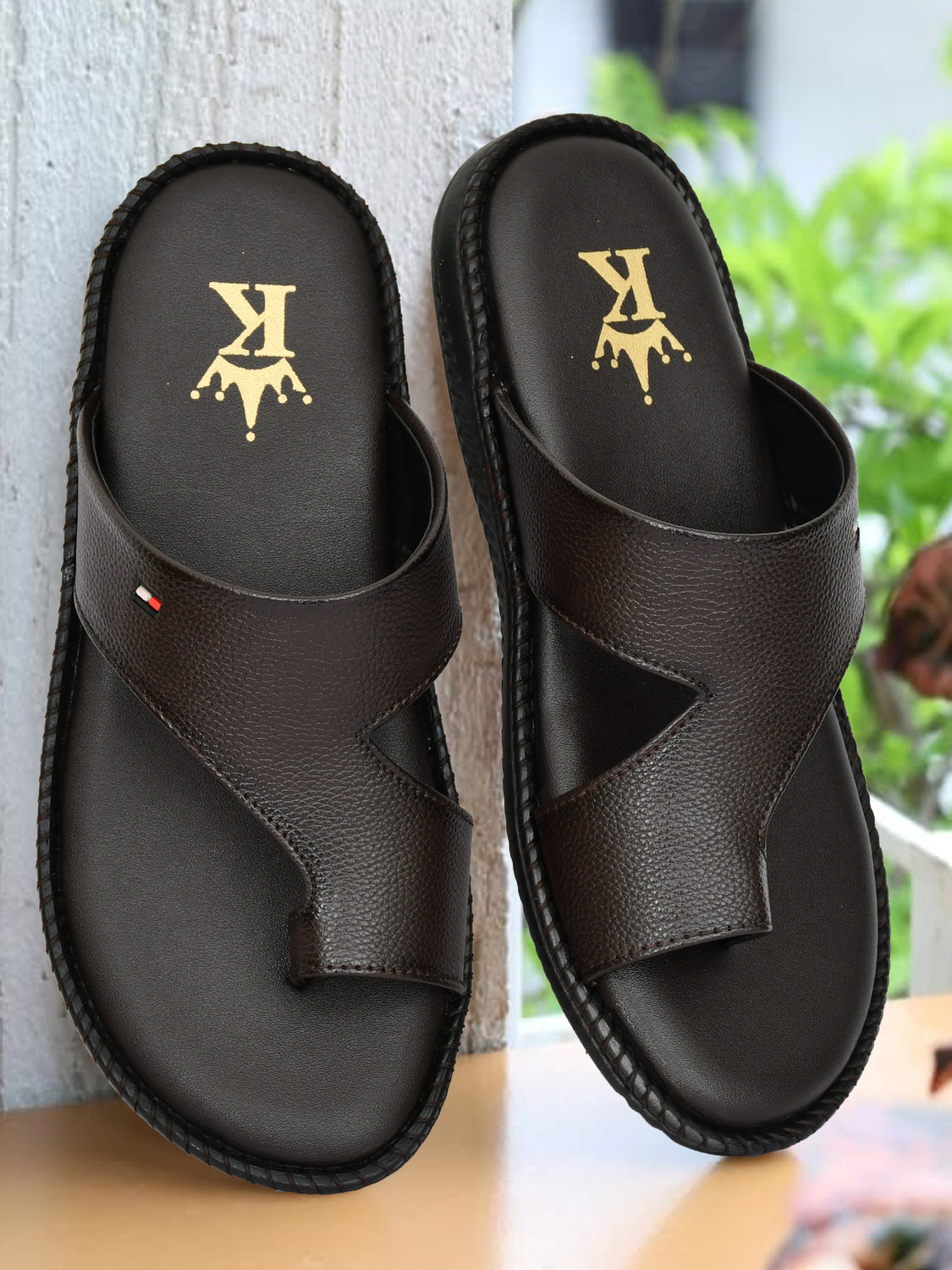 Image of WALKAROO Men Casual Sandal (Black , 8)