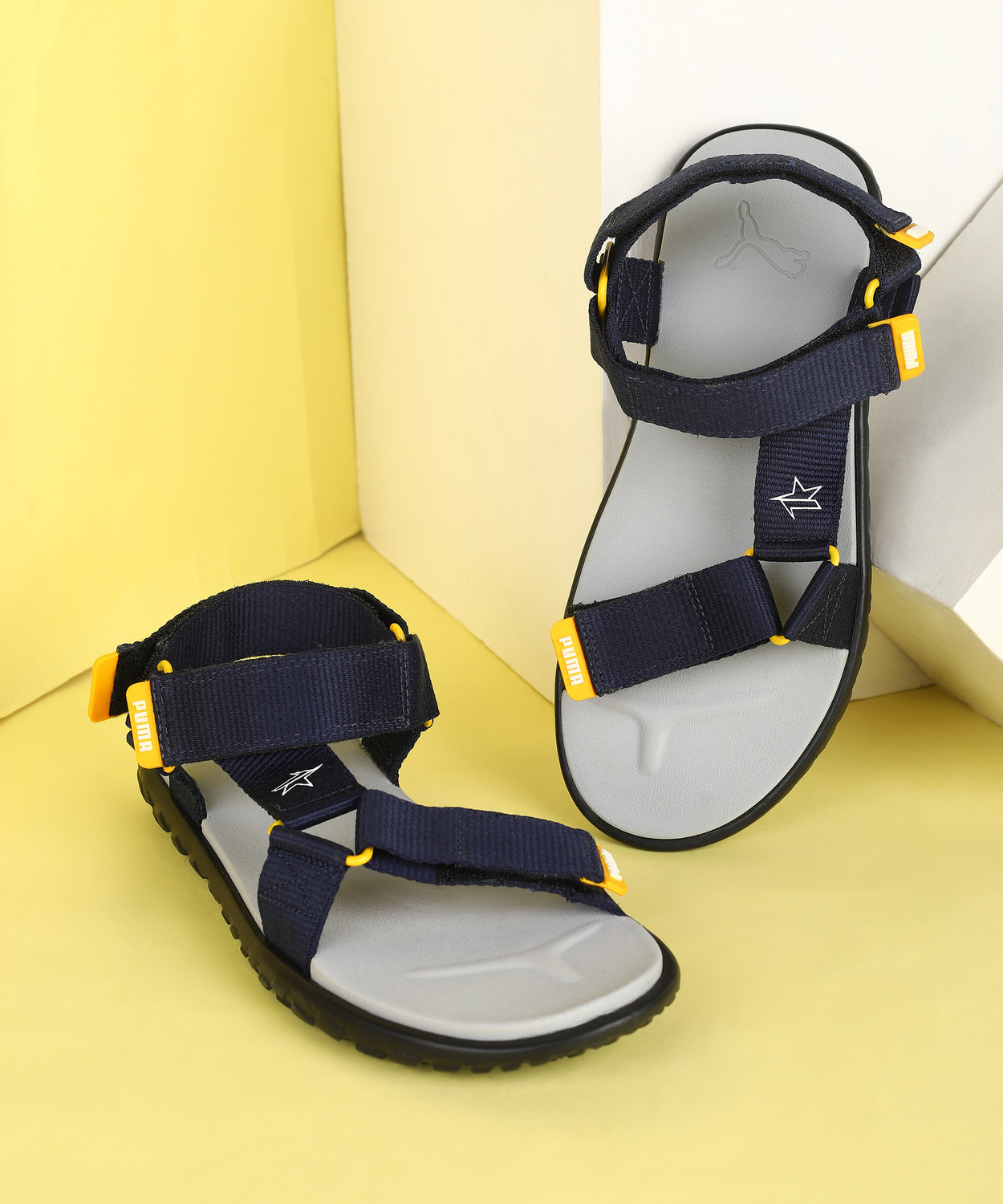 Puma men online blue sports sandals