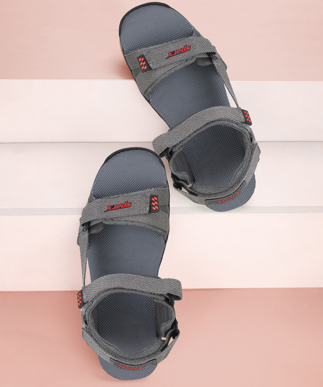 Sparx Sparx Men SS 474 Men Grey Red Sandals Price History