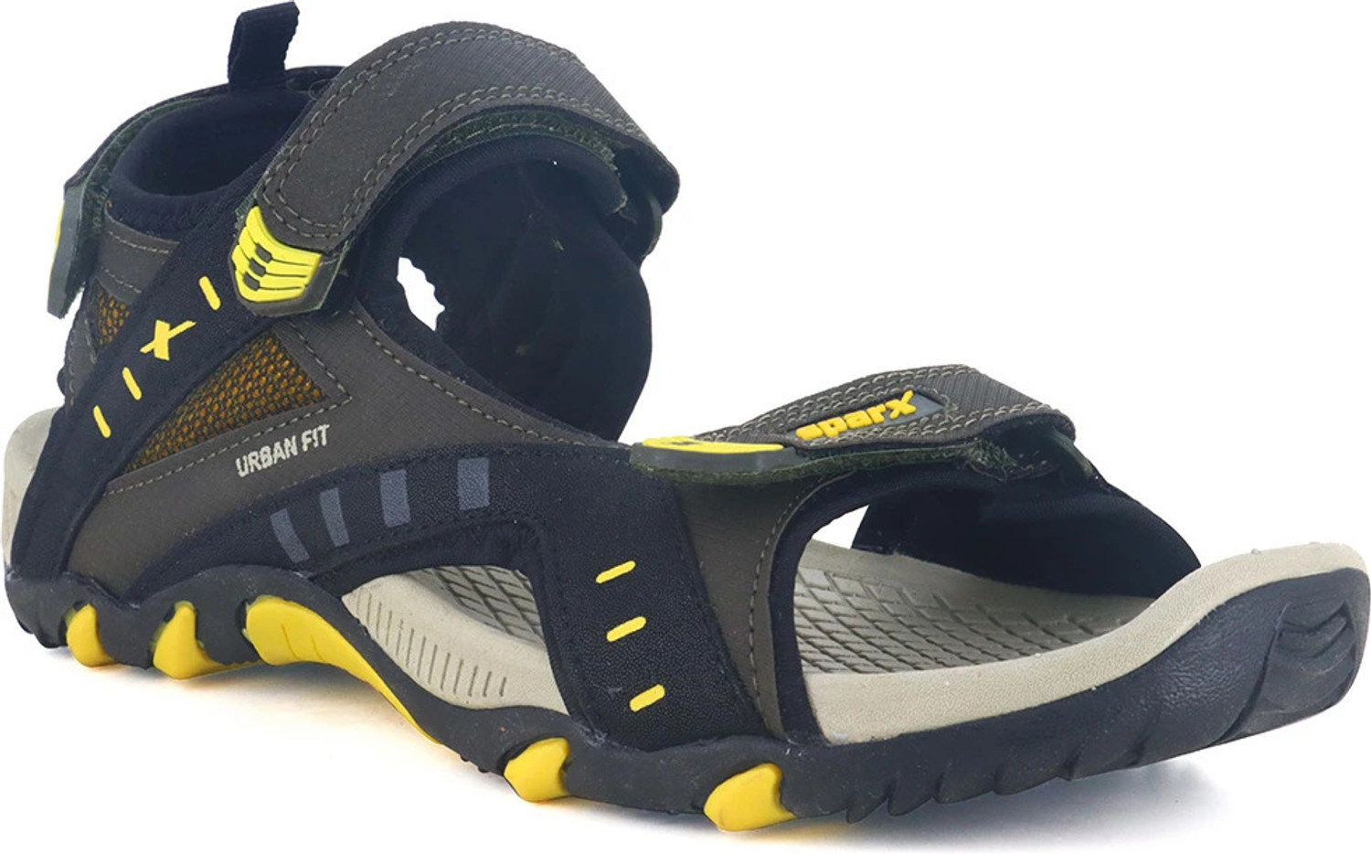 Sparx Men Olive, Yellow Sports Sandals