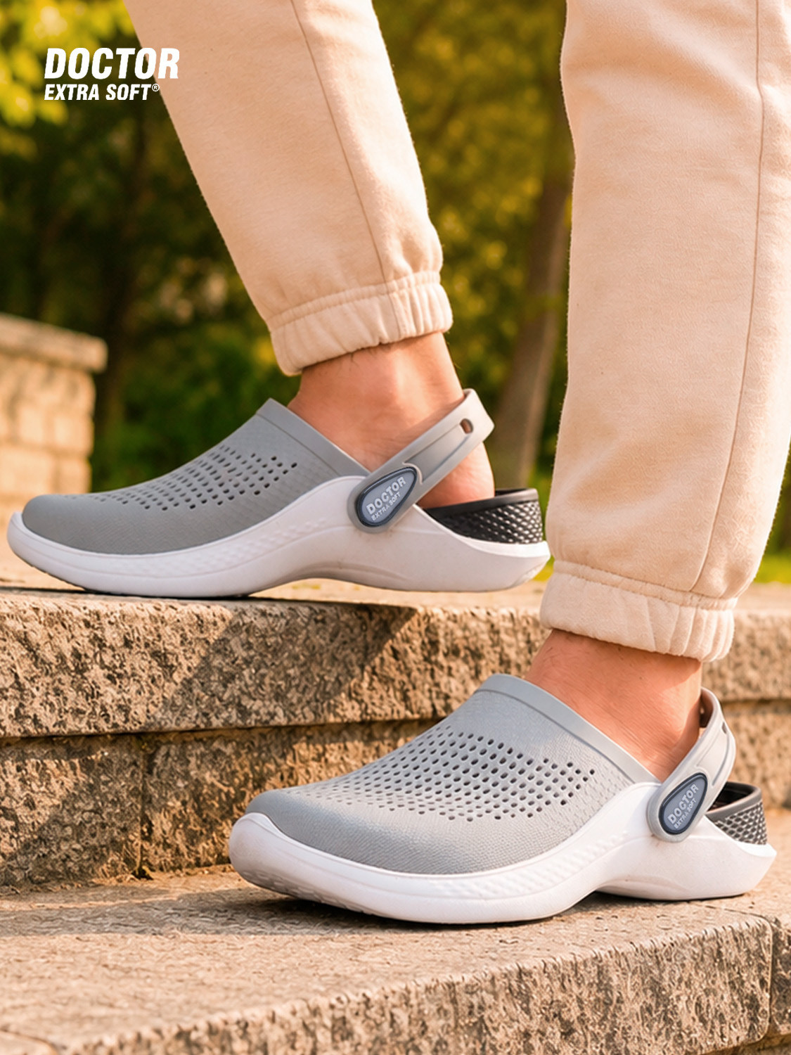 DOCTOR EXTRA SOFT Classic Casual Sports Clogs with Adjustable Back Strap for Gents/Boys D-513 Men Sandals