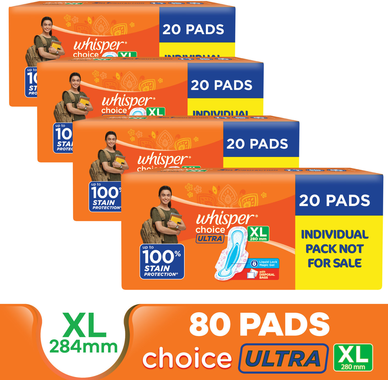 Whisper Choice Ultra XL for Women Sanitary Pad
