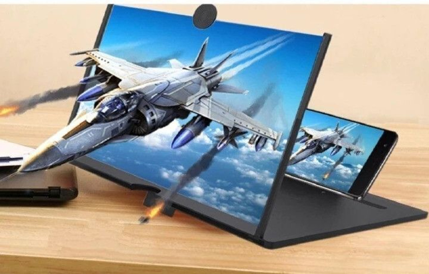 Image of NHOUSE 12 inch TV Screen Magnifier for Cell Magnifing Screen Enlarger for Movies F7072 Screen Expander Phone