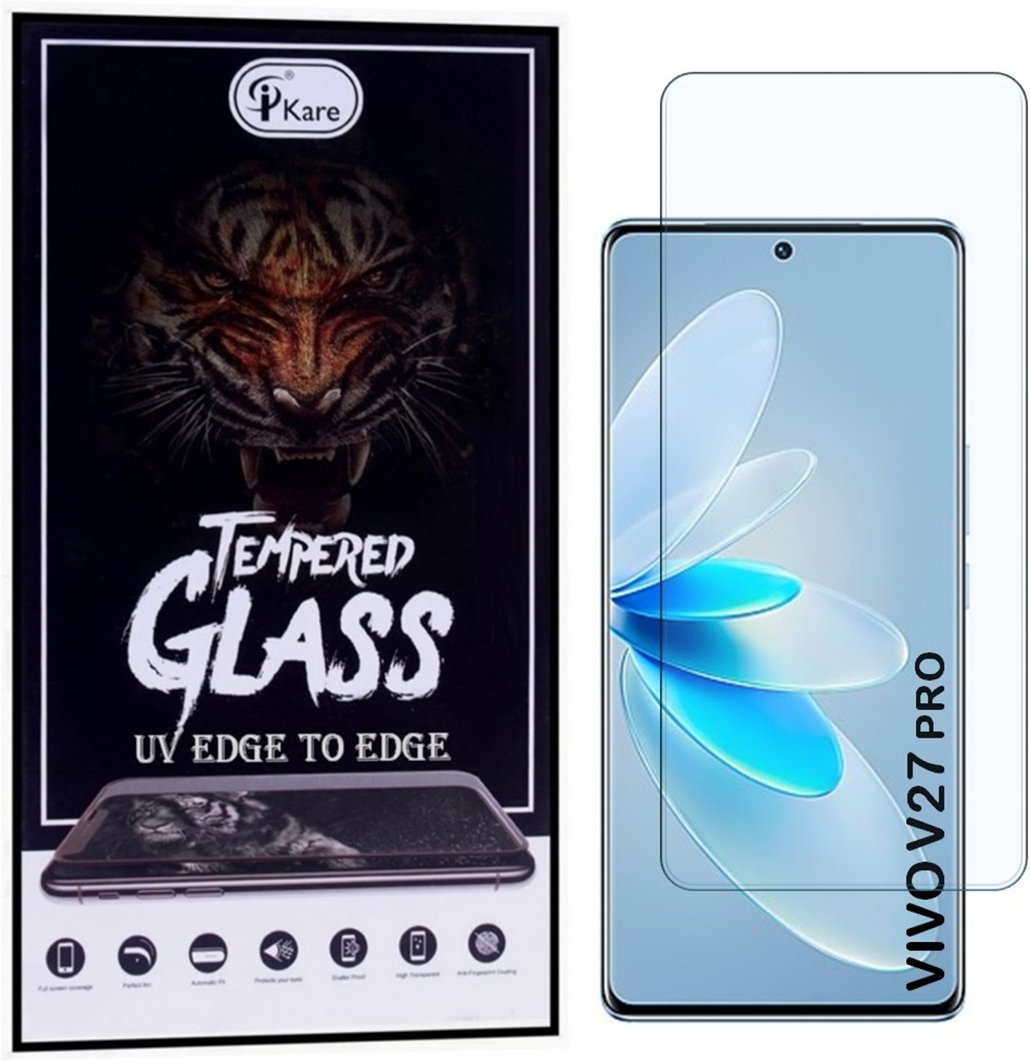 Image of Az traders Edge To Edge Tempered Glass for realme P4x 5G, Realme P4x (Pack of 1)