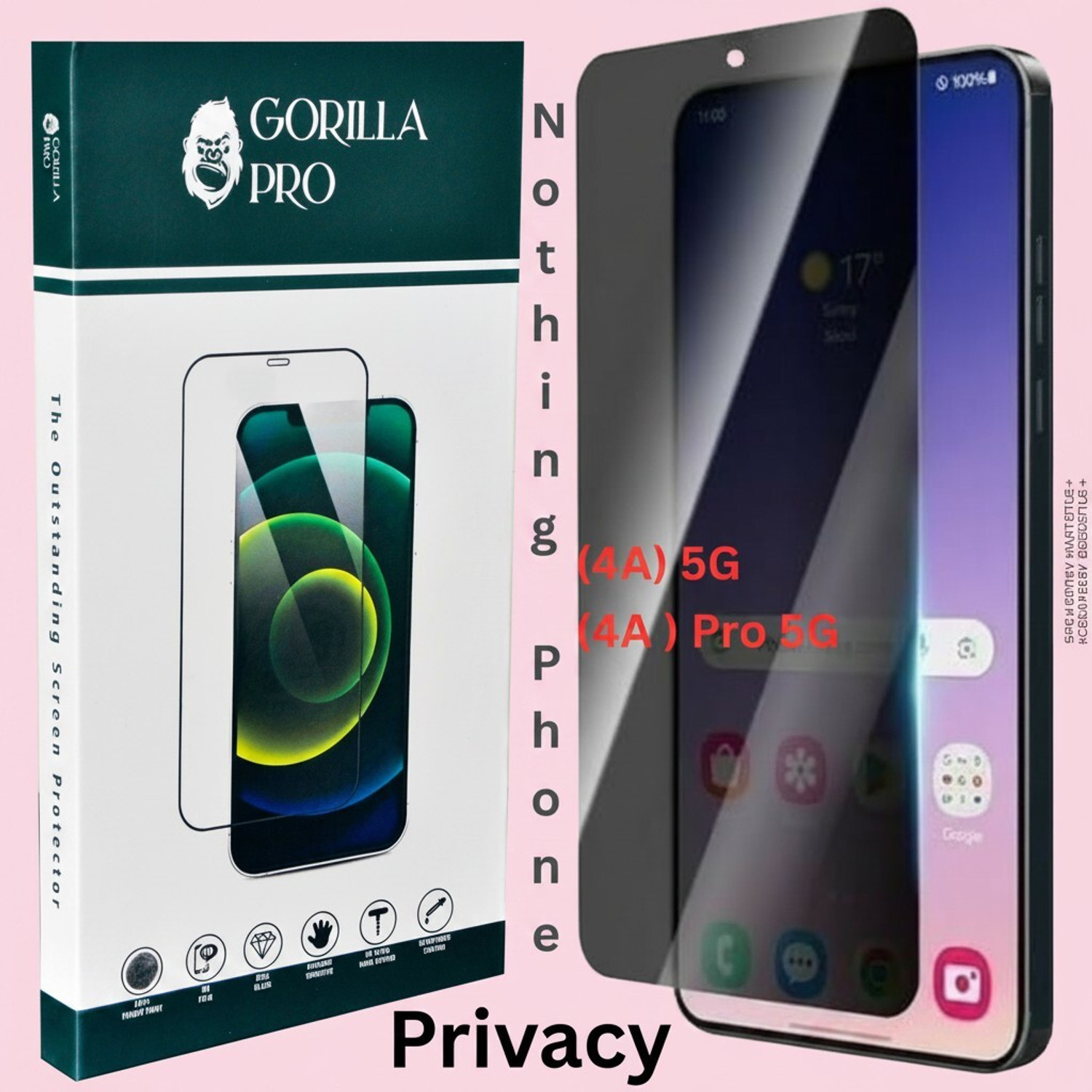 Image of Az traders Edge To Edge Tempered Glass for realme P4x 5G, Realme P4x (Pack of 1)