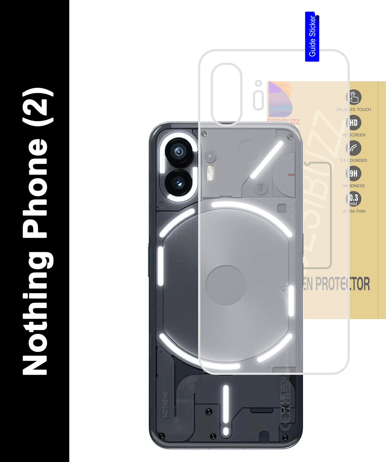 Image of Wellchoice Back Cover for Nothing Phone (2) (Transparent, Grip Case, Silicon, Pack of: 1)