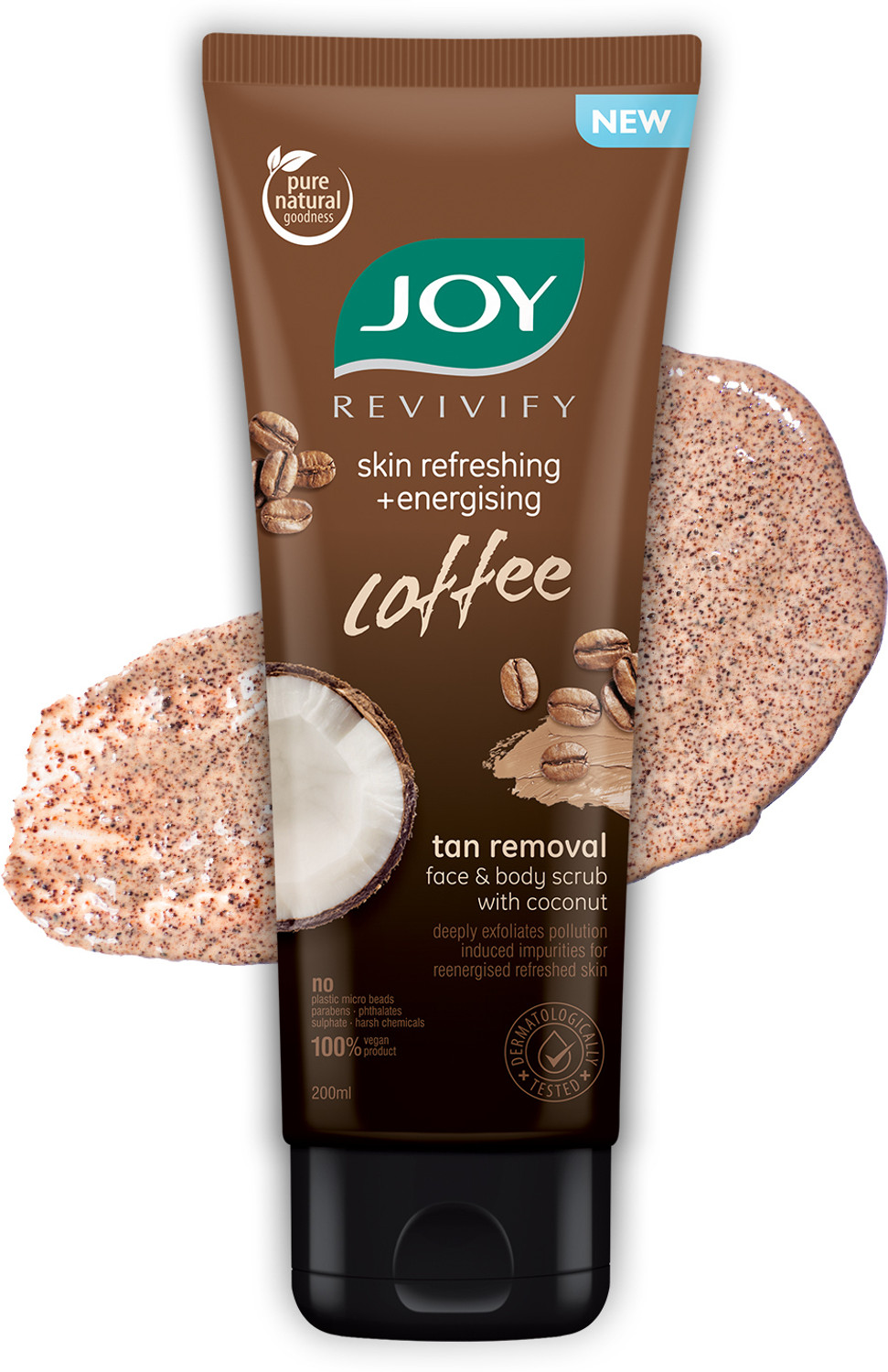 Joy Skin Refreshing & Energising Anti Pollution Gel (with Coconut & Coffee) Scrub