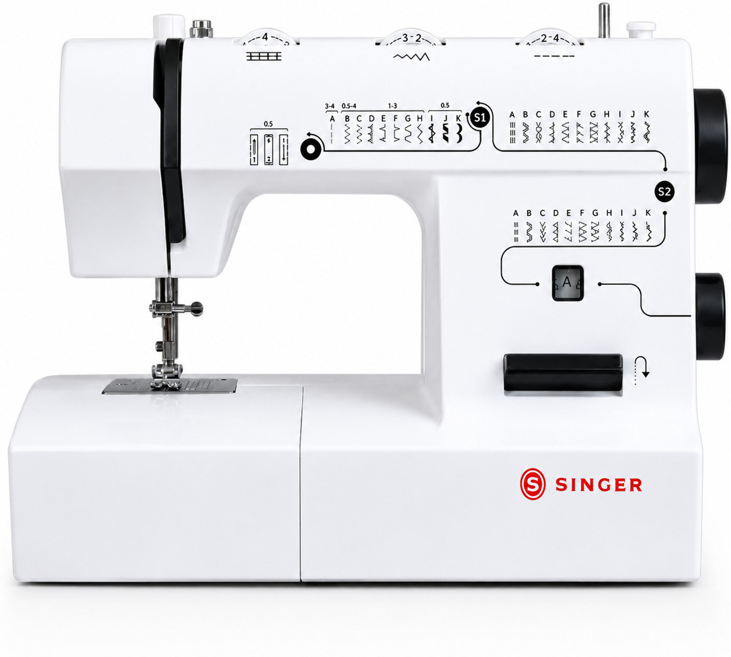 3432 Zig Zag Electric Sewing Machine 32 built-in stitches 803 SPM 2 Wa