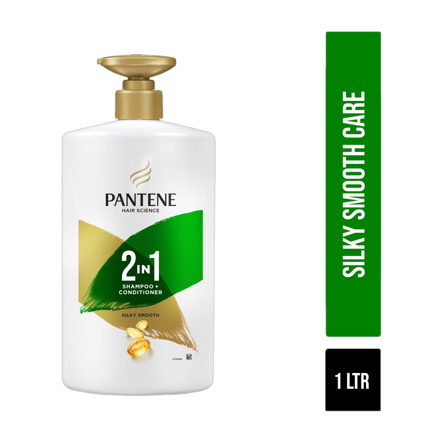 PANTENE Advanced Hairfall Solution, 2in1 Anti-Hairfall Silky Smooth Shampoo & Conditioner Shampoo