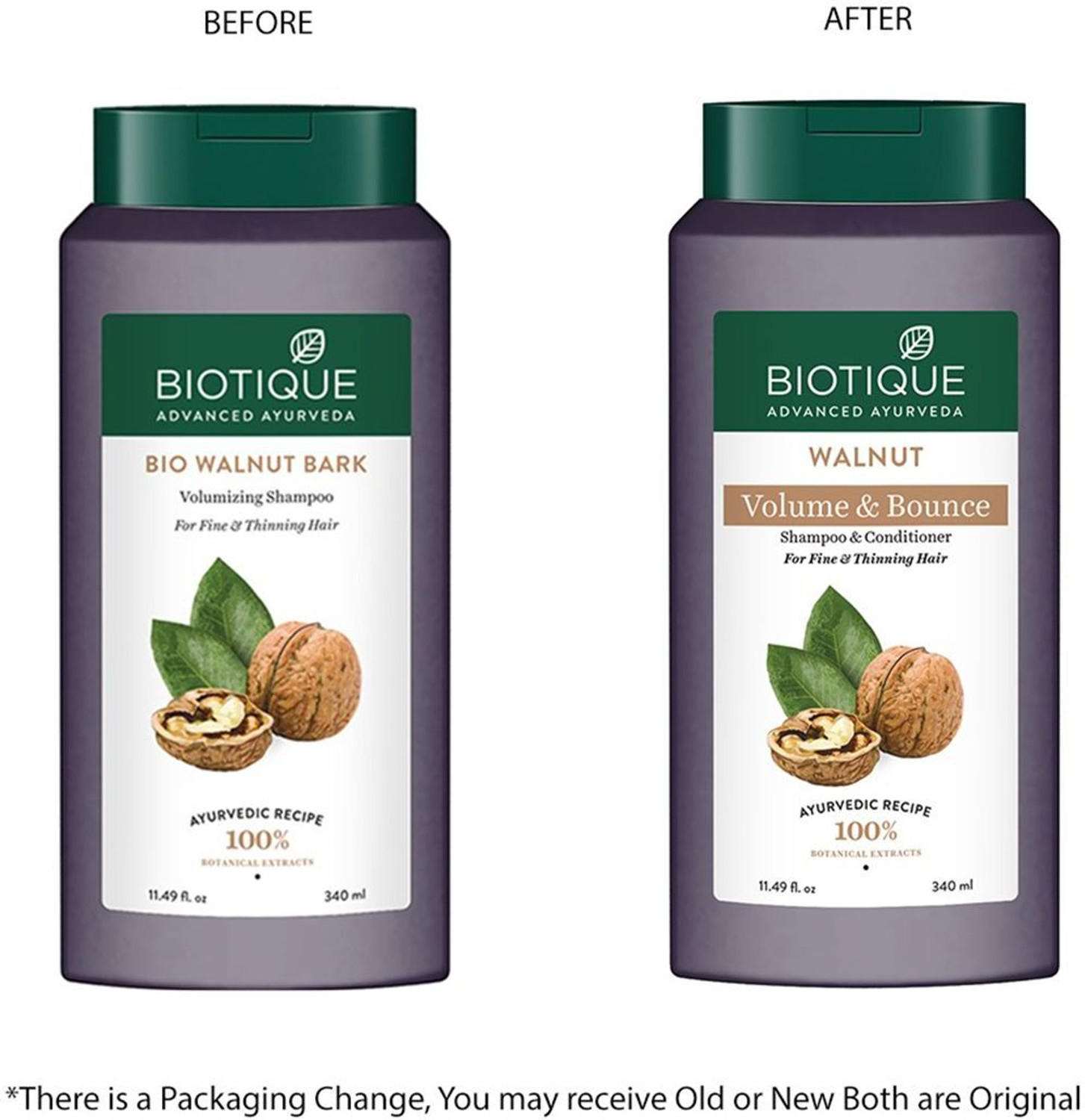 BIOTIQUE Bio Walnut Bark Volumizing Shampoo 340 Ml
