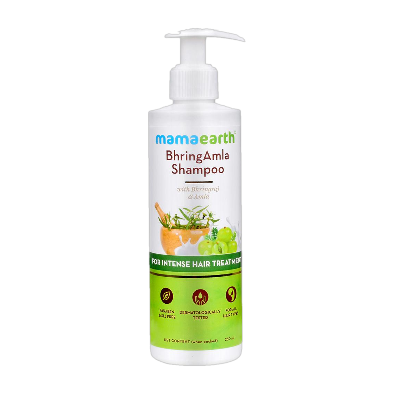 MamaEarth BhringAmla Shampoo with Bhringraj & Amla – 250 ml