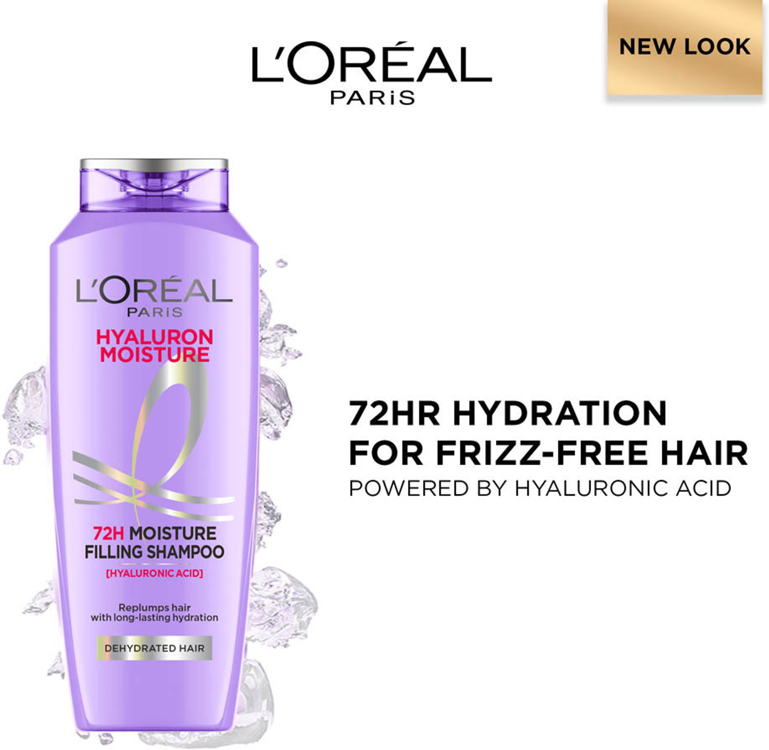 L'Oréal Paris Hyaluron 72H Moisture Shampoo 340ml
