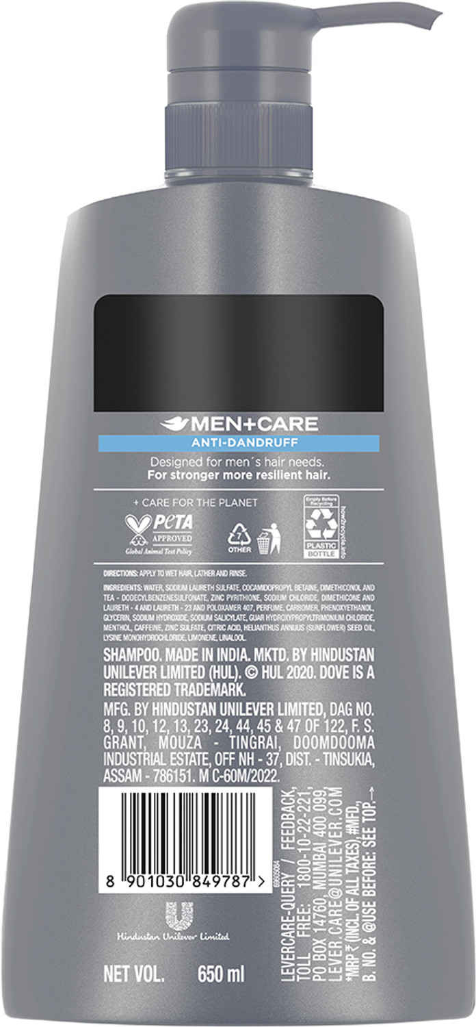 Image of DOVE Men+Care Anti Dandruff 2in1 Shampoo+Conditioner