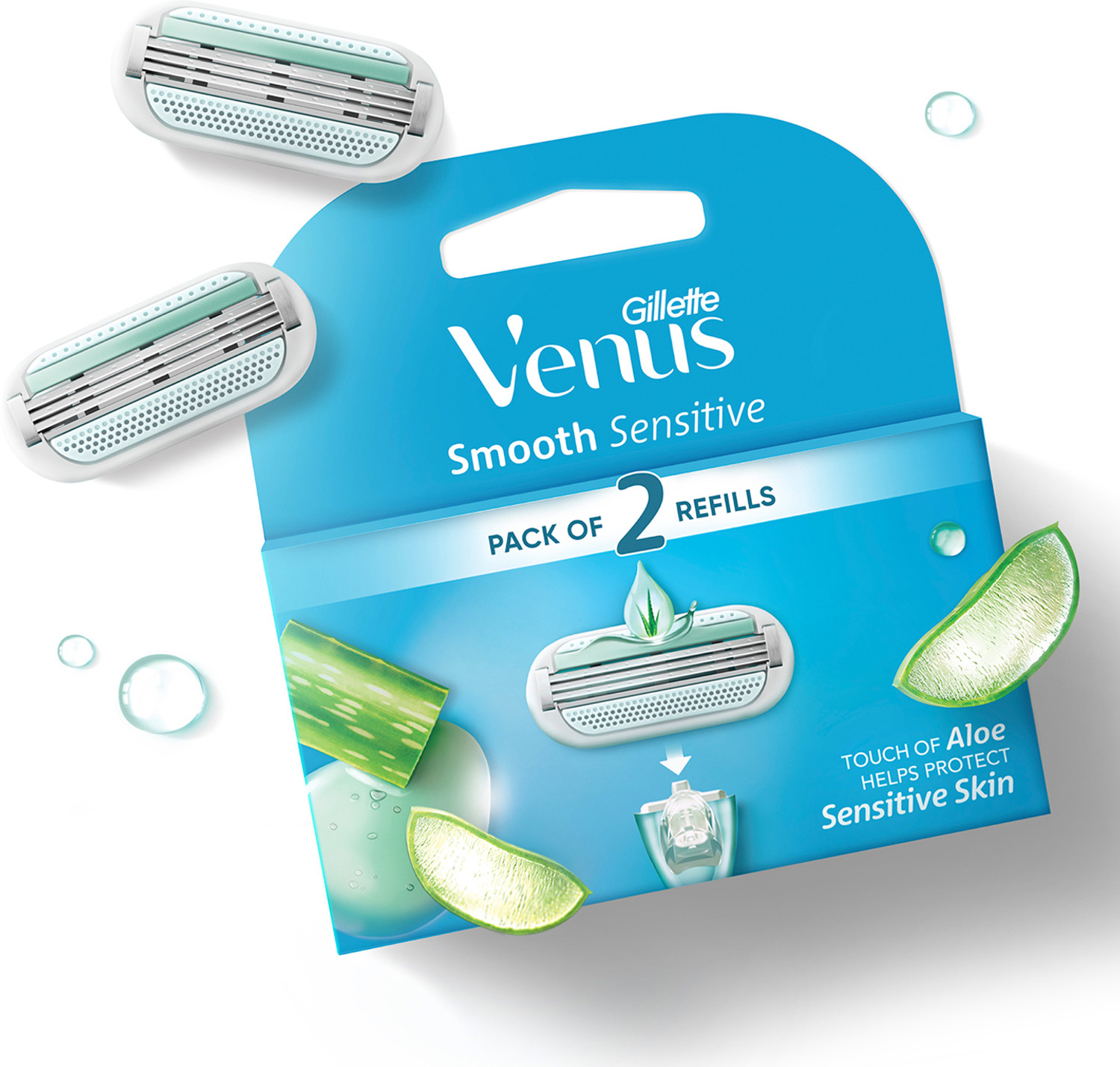Gillette Vera Razor Blades for Women – Pack of 2 Smooth
