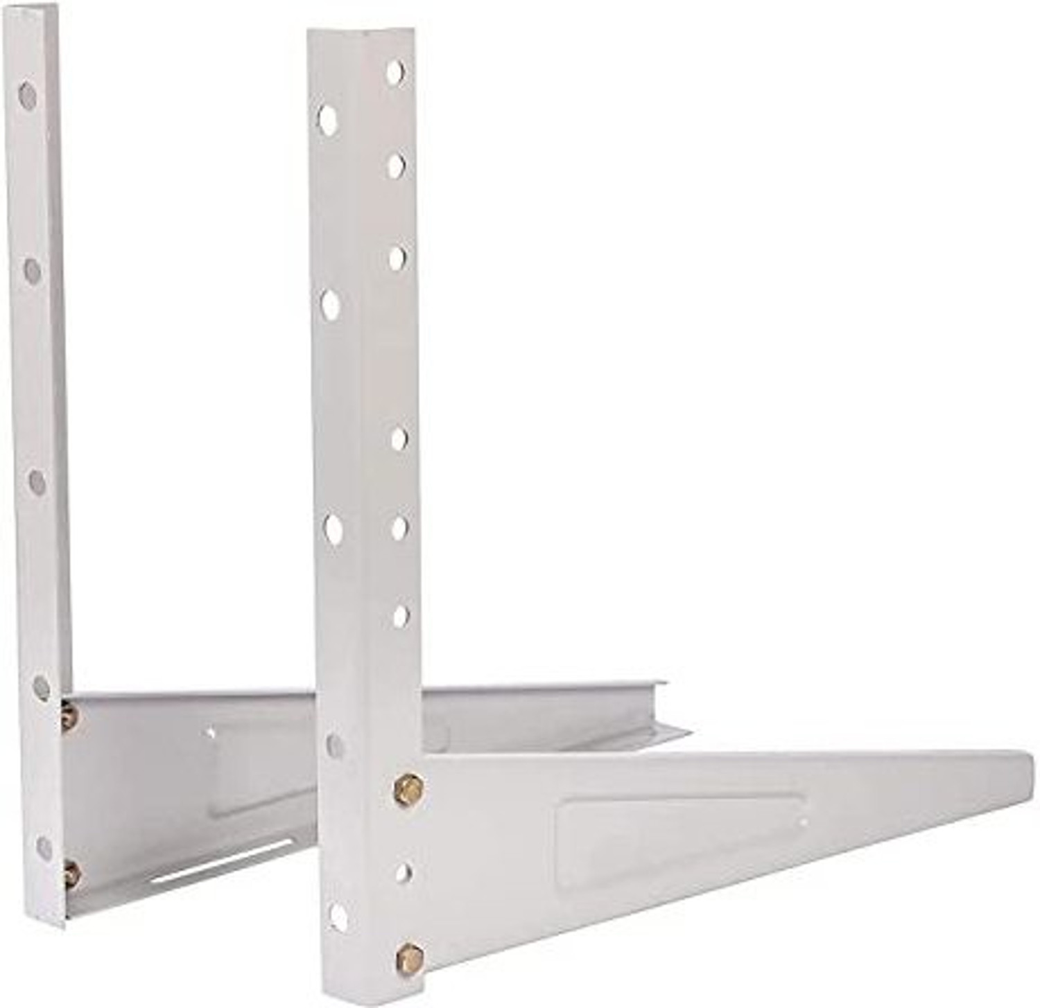 Image of Shop4Ever High Quality Metal Wall Mounted Heavy Duty Air Conditioner Outdoor Unit, Shelf Bracket, Mounting Brackets, Ac outdoor stand 500mm x 160mm 46cm x 11cm Shelf Bracket