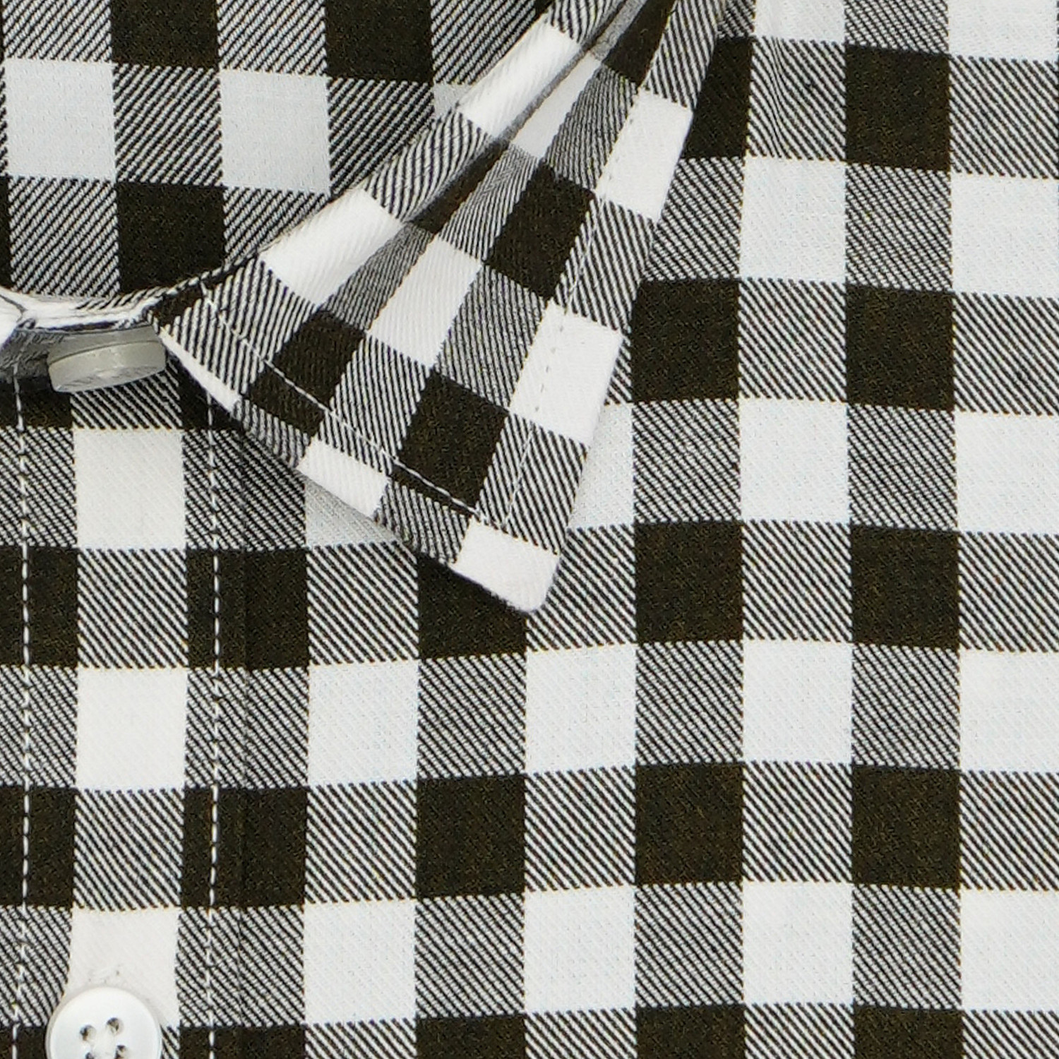 Image of GHPC Men Checkered Casual Green Shirt