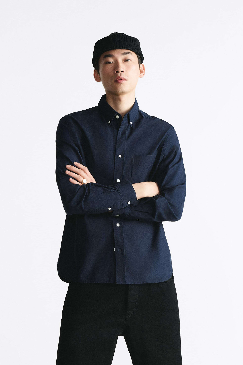 Image of MISCHIEF Monkey Men Tailored Fit Striped Button Down Collar Casual Shirt