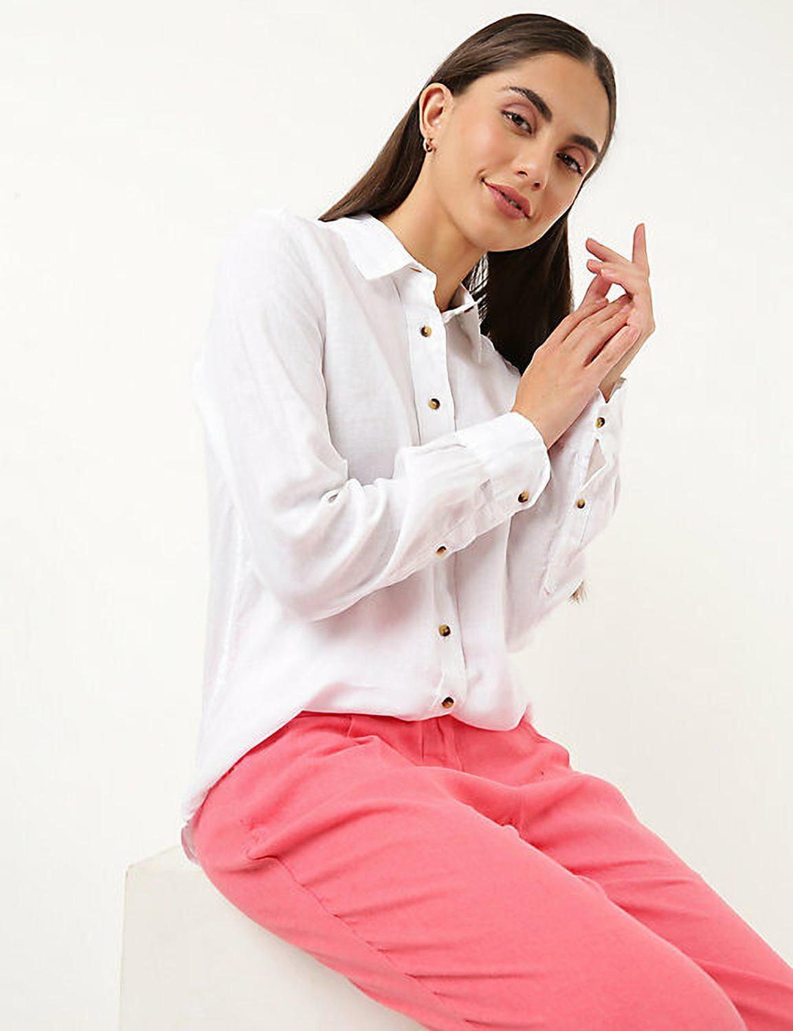 Marks and spencer ladies white shirt sale