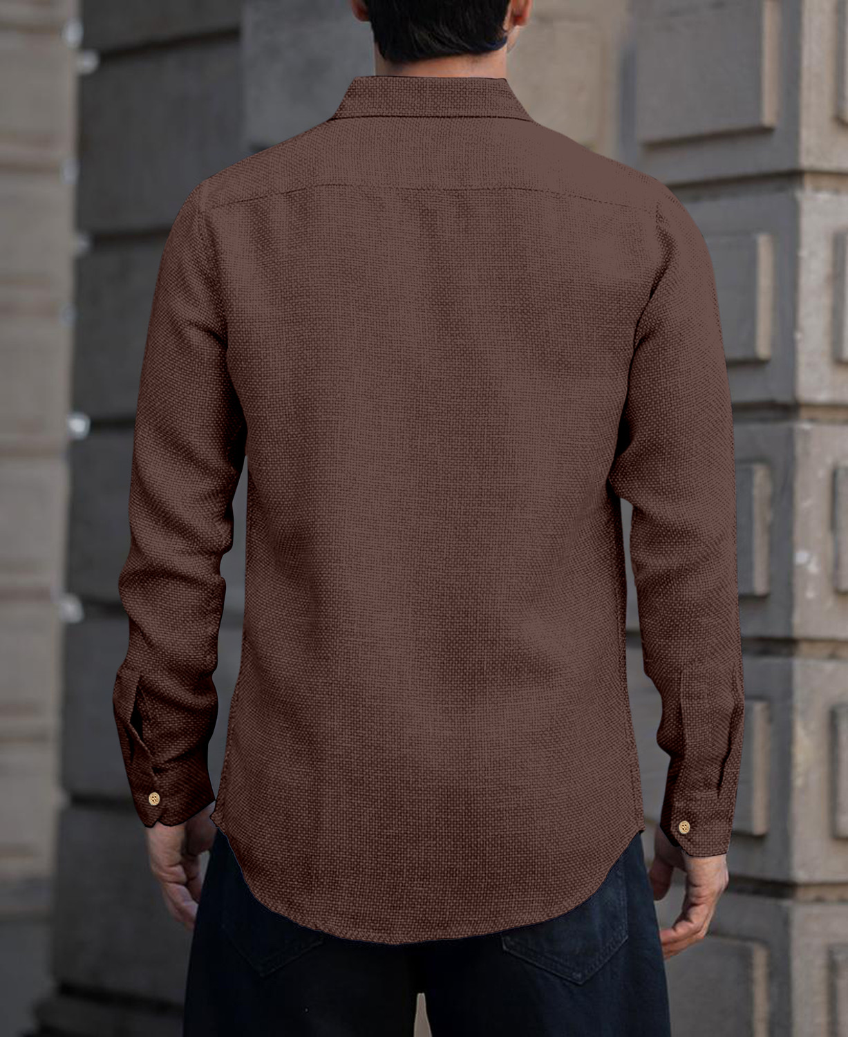 Image of NexaFlair Men Regular Fit Solid Spread Collar Formal Shirt