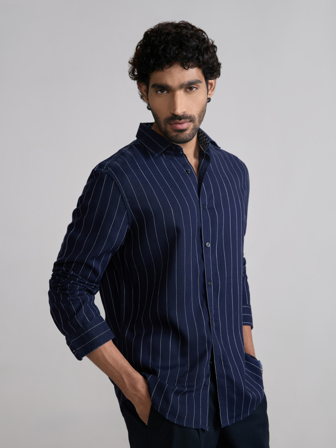 Image of Typetron Fashion Trend Men Regular Fit Self Design Spread Collar Casual Shirt (Pack of 2)