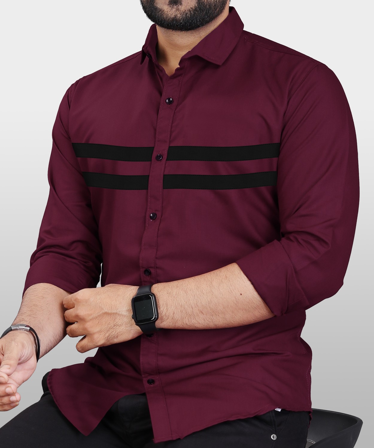 VeBNoR Men Solid Casual Light Blue Shirt - Buy VeBNoR Men Solid Casual  Light Blue Shirt Online at Best Prices in India