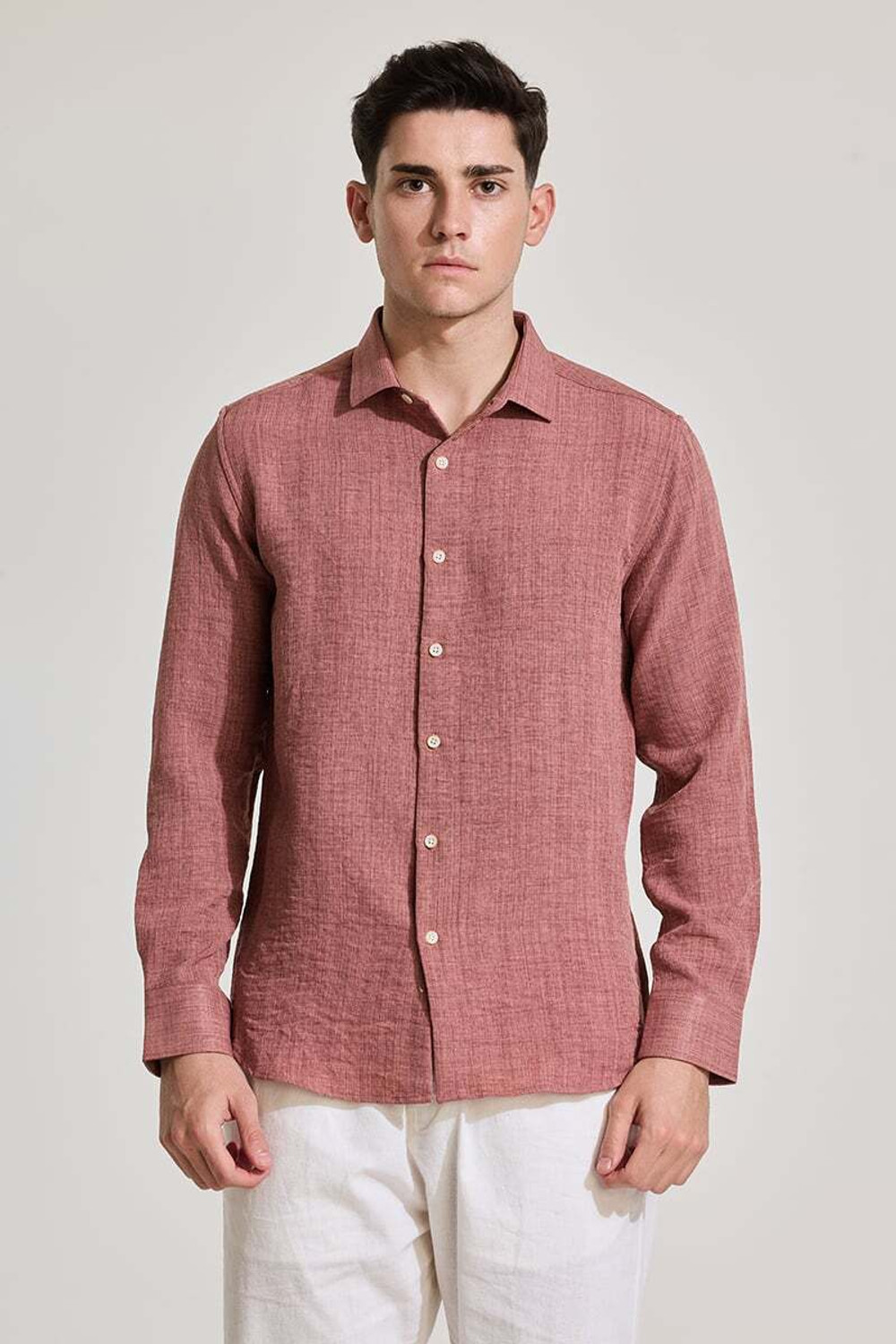 Snitch Men Self Design Casual Purple Shirt
