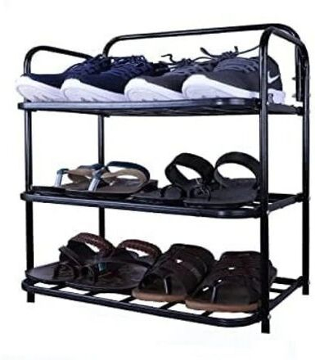 Mahadev Kart Shoe Stand Metal Collapsible Shoe Stand