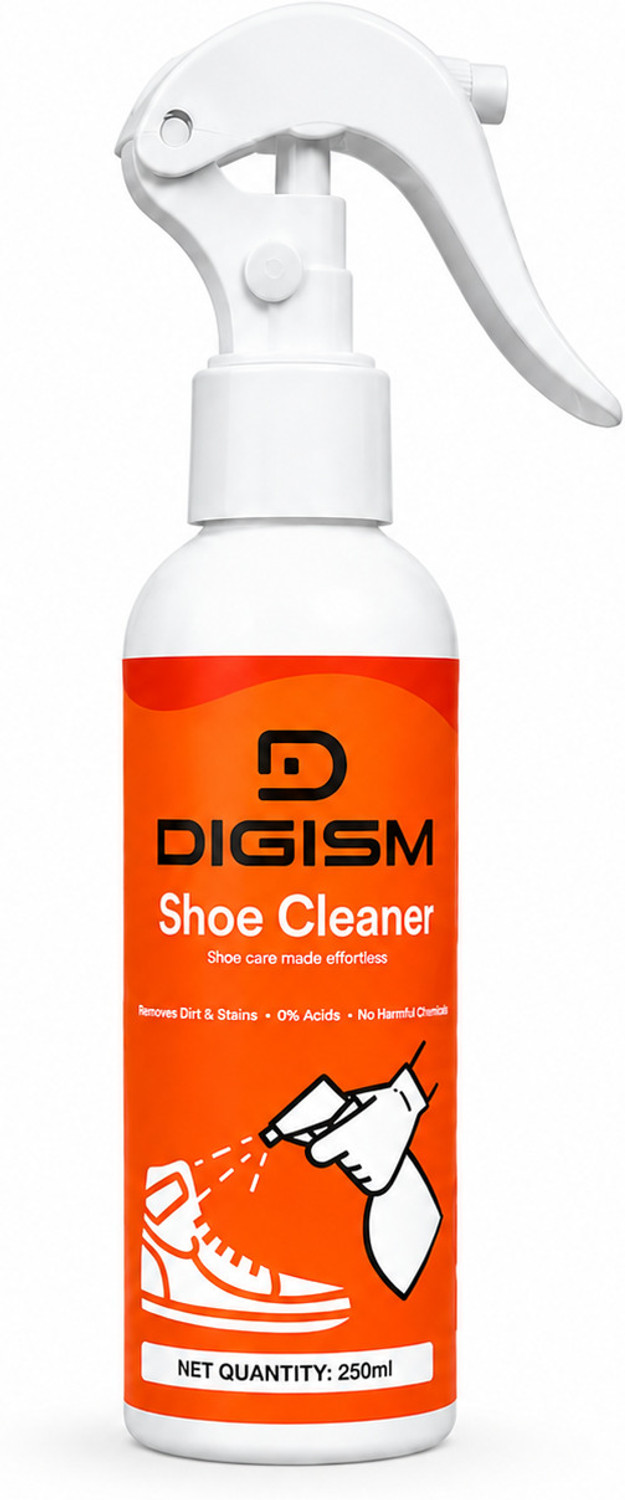 Image of Quikshines All-Purpose Shoe Cleaning Kit with Brush & Microfiber Cloth Cleaner (Leather, Generic, Leather, Sports Shoes, Synthetic Leather, White)