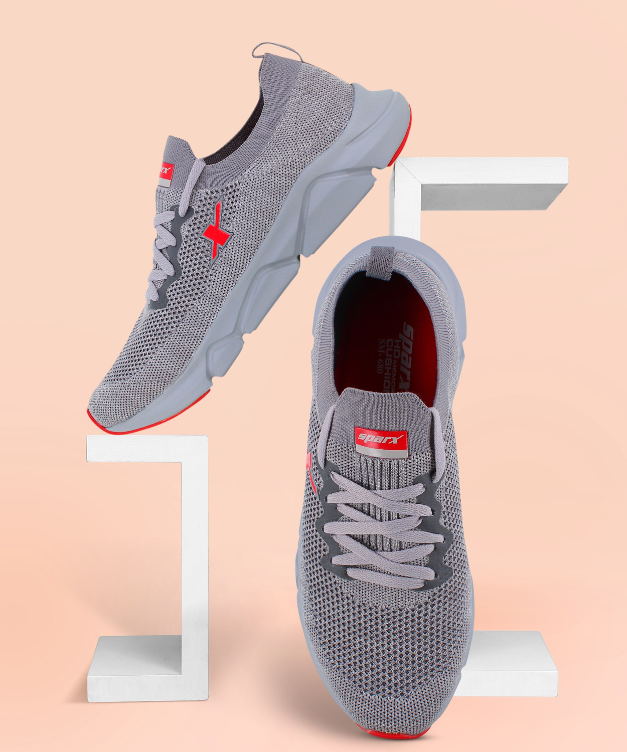Sparx SM 680 Walking Shoes For Men Grey 7 Price History