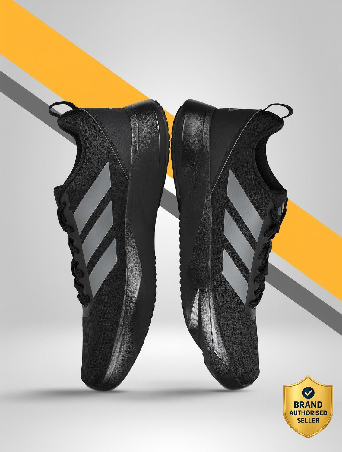 Base-Strike 2 M Running Shoes For Men (Black , 8)