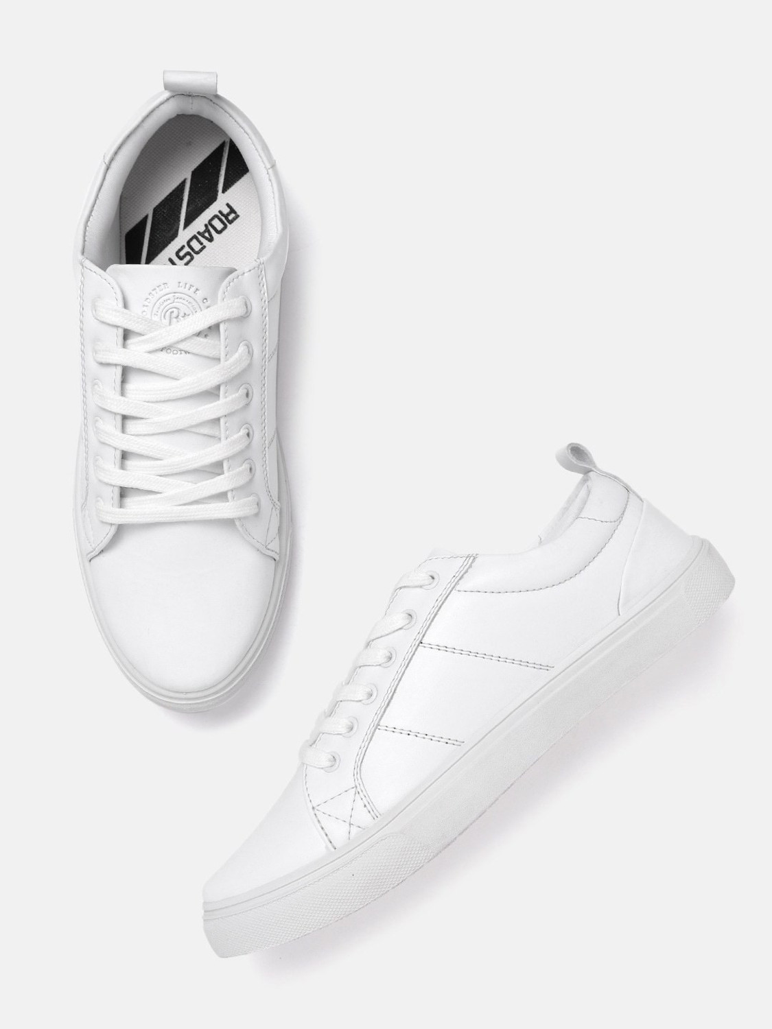 Roadster men white store sneakers