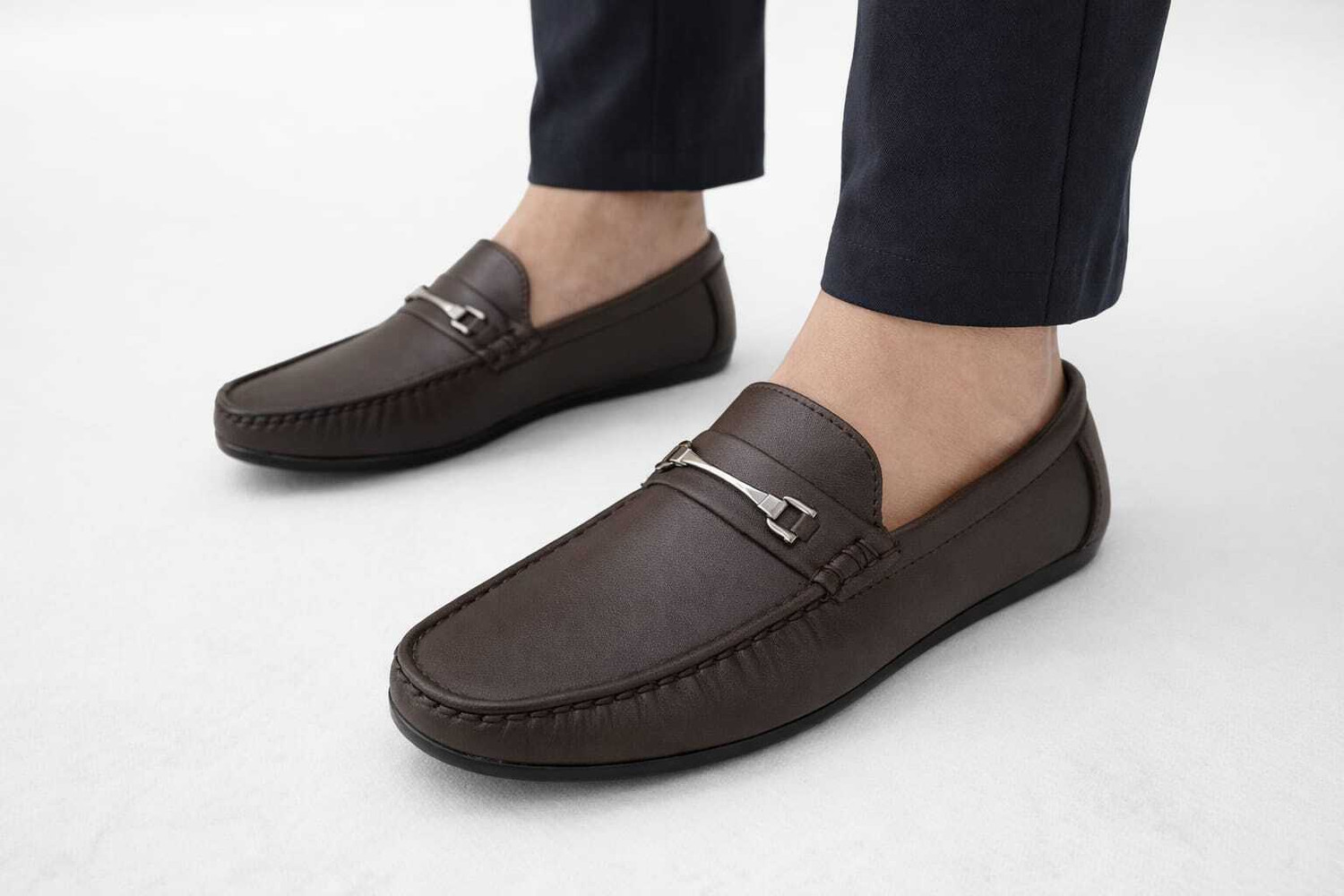 Image of house of common Loafers For Men (Brown , 6)