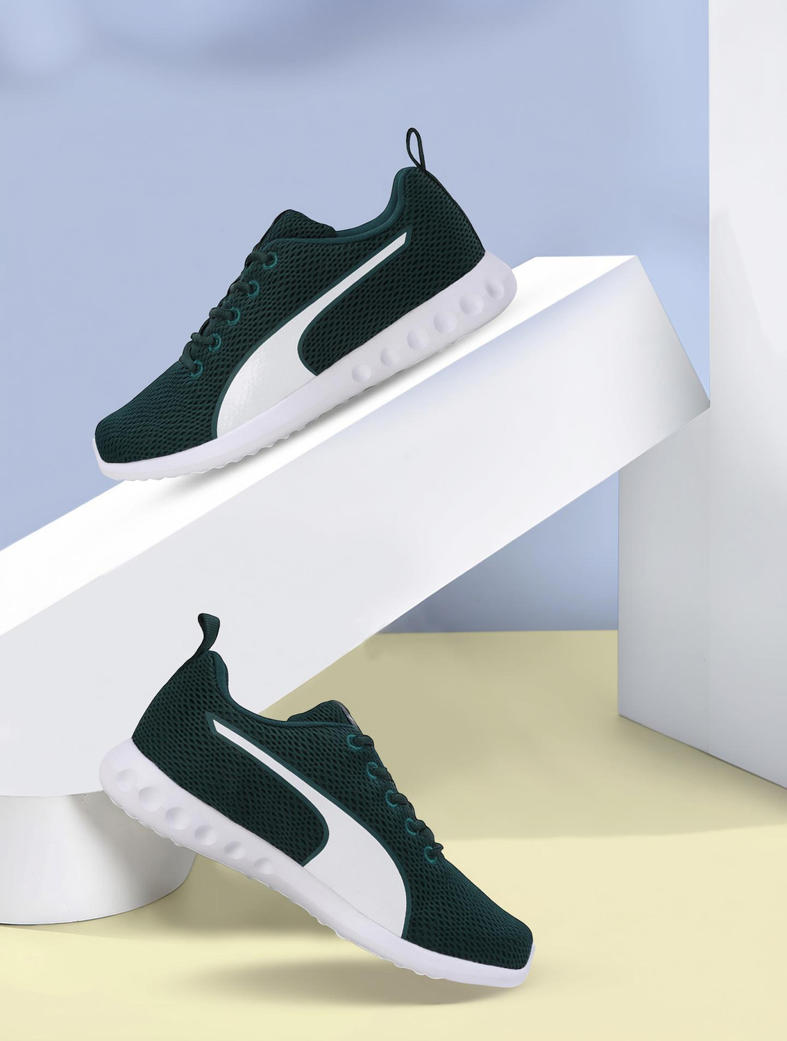 Image of PUMA Dwane Running Shoes For Women (Green , 5.5)