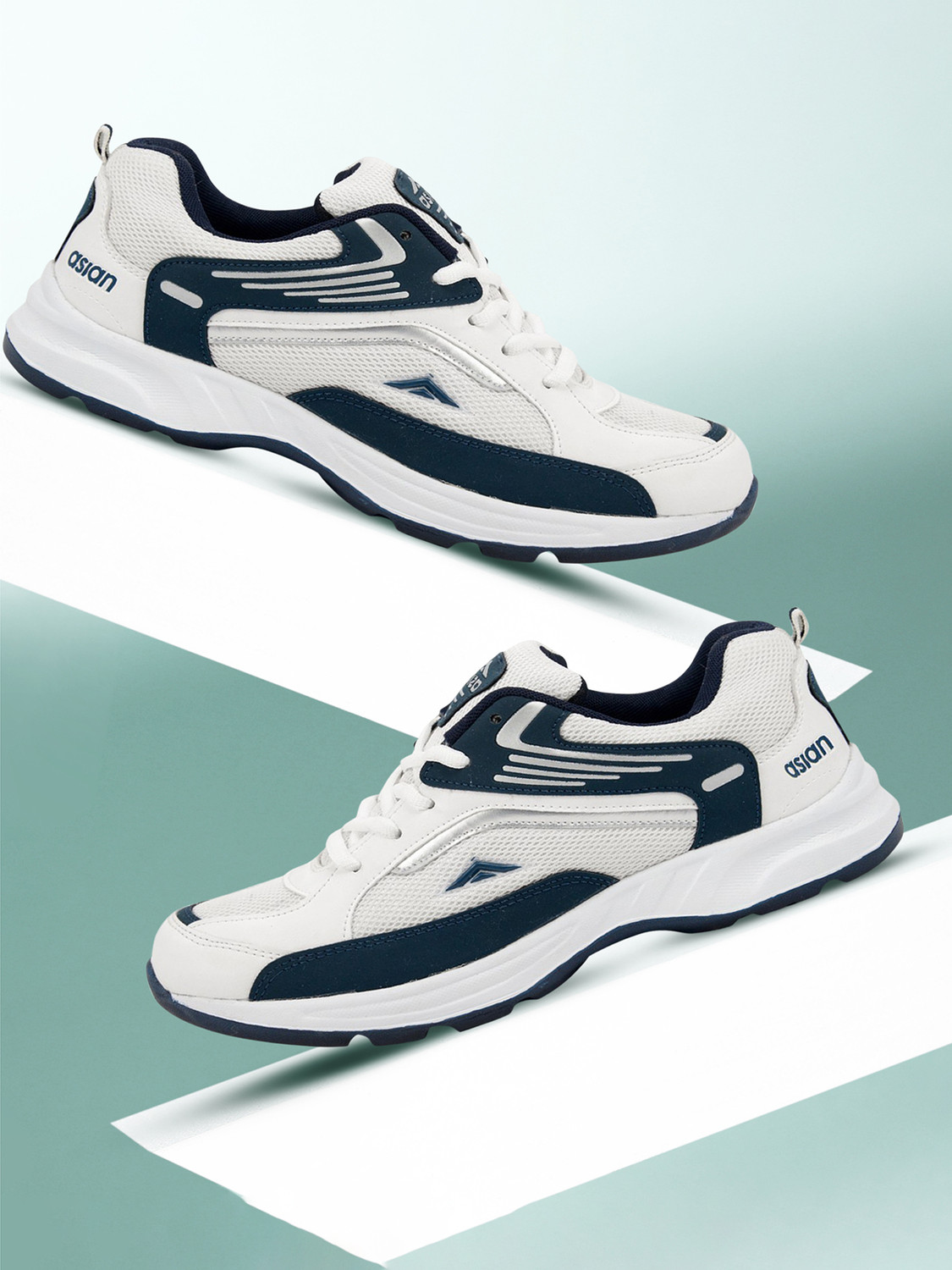 Future-01 Men's Running Shoes – Navy/White, Light‑weight
