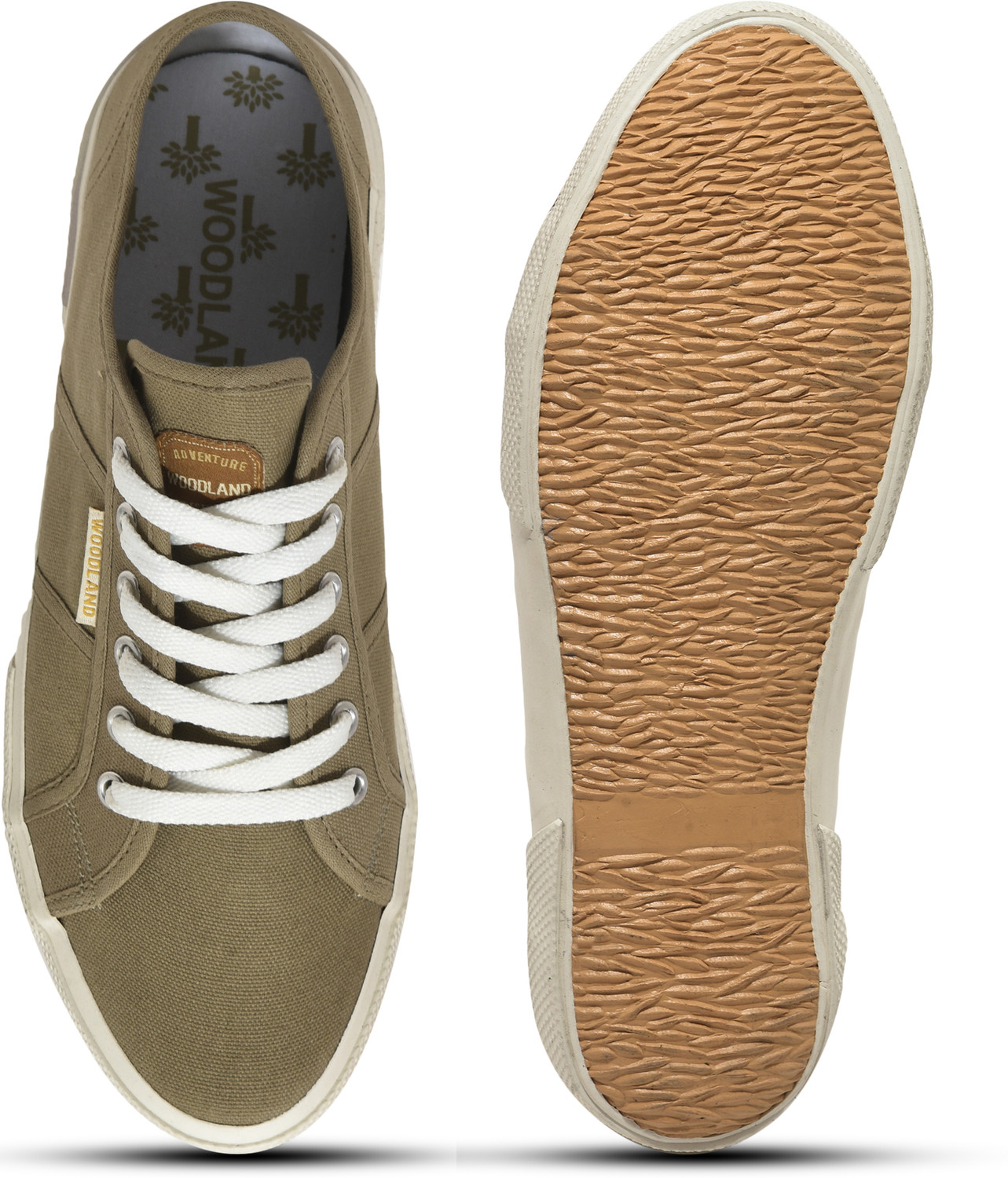 WOODLAND Canvas Shoes For Men Khaki Price History