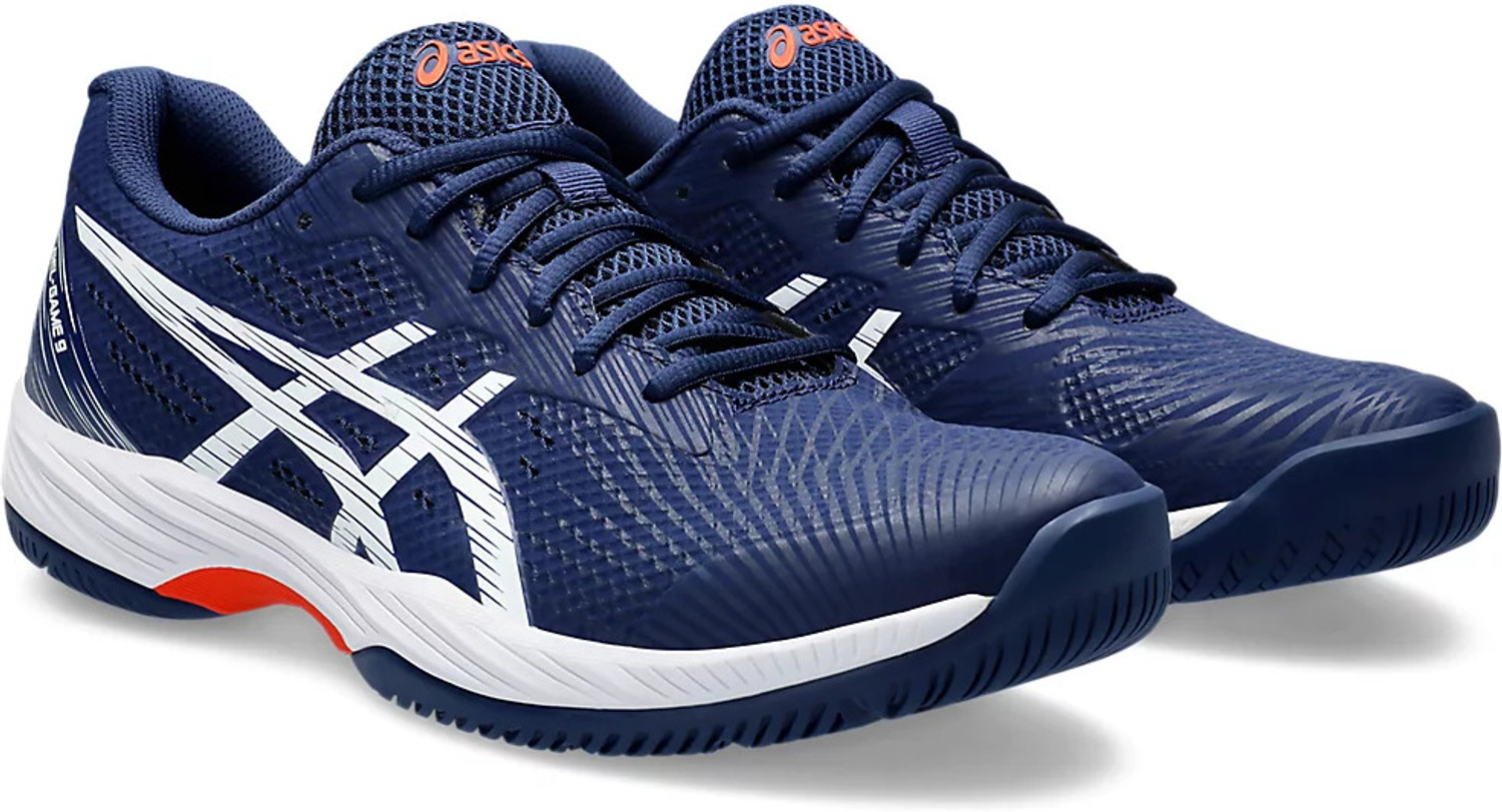 Image of Asics GEL-GAME 9 Tennis Shoes For Men (Blue , 12)