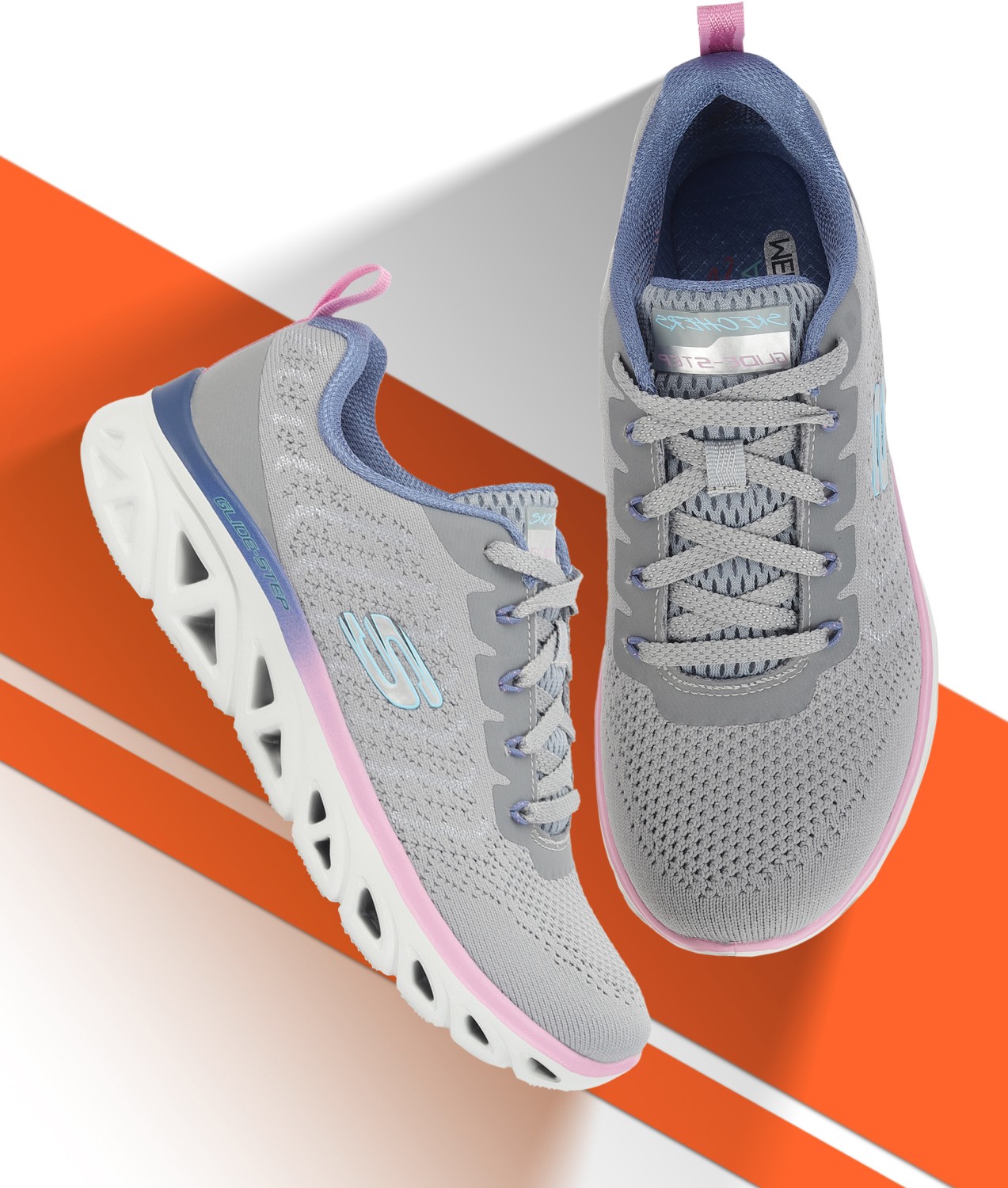 Skechers Glide-Step Sport-New Running Shoes For Women (Grey